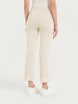 Ragno Compact Light Slim Straight Pantaloni Tortora Leggeri