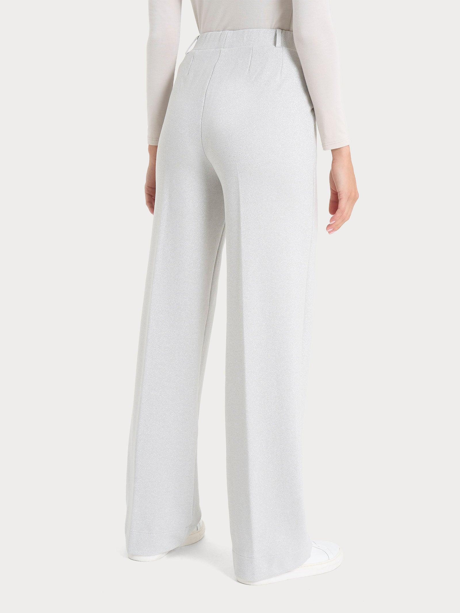 Ragno Eco Jacquard Pantalone Wide Leg Champignon
