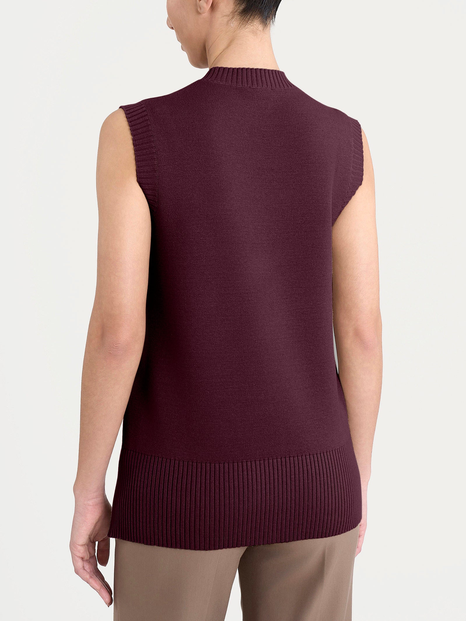 Ragno Four Seasons maglia smanicata Super Soft Fig