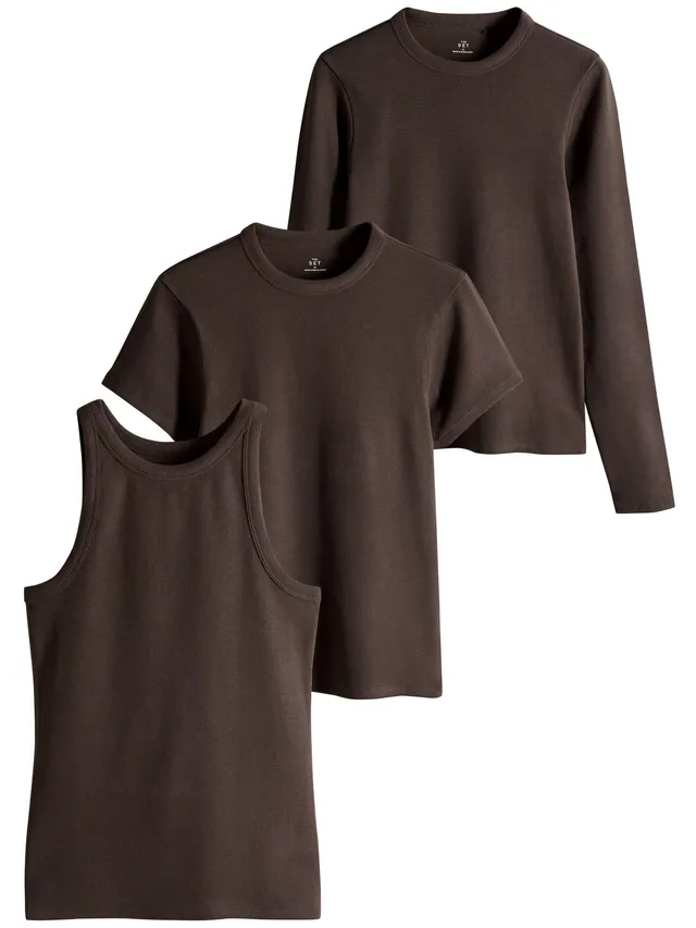 Geo Next The Set magliette a coste donna confezione da 3 basic