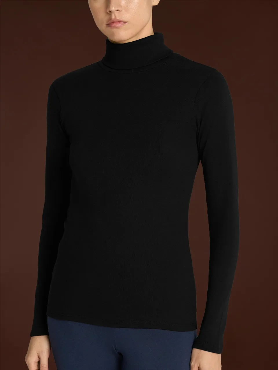 Ragno Thermo Cotton Dolcevita Intimo Nero Cotone