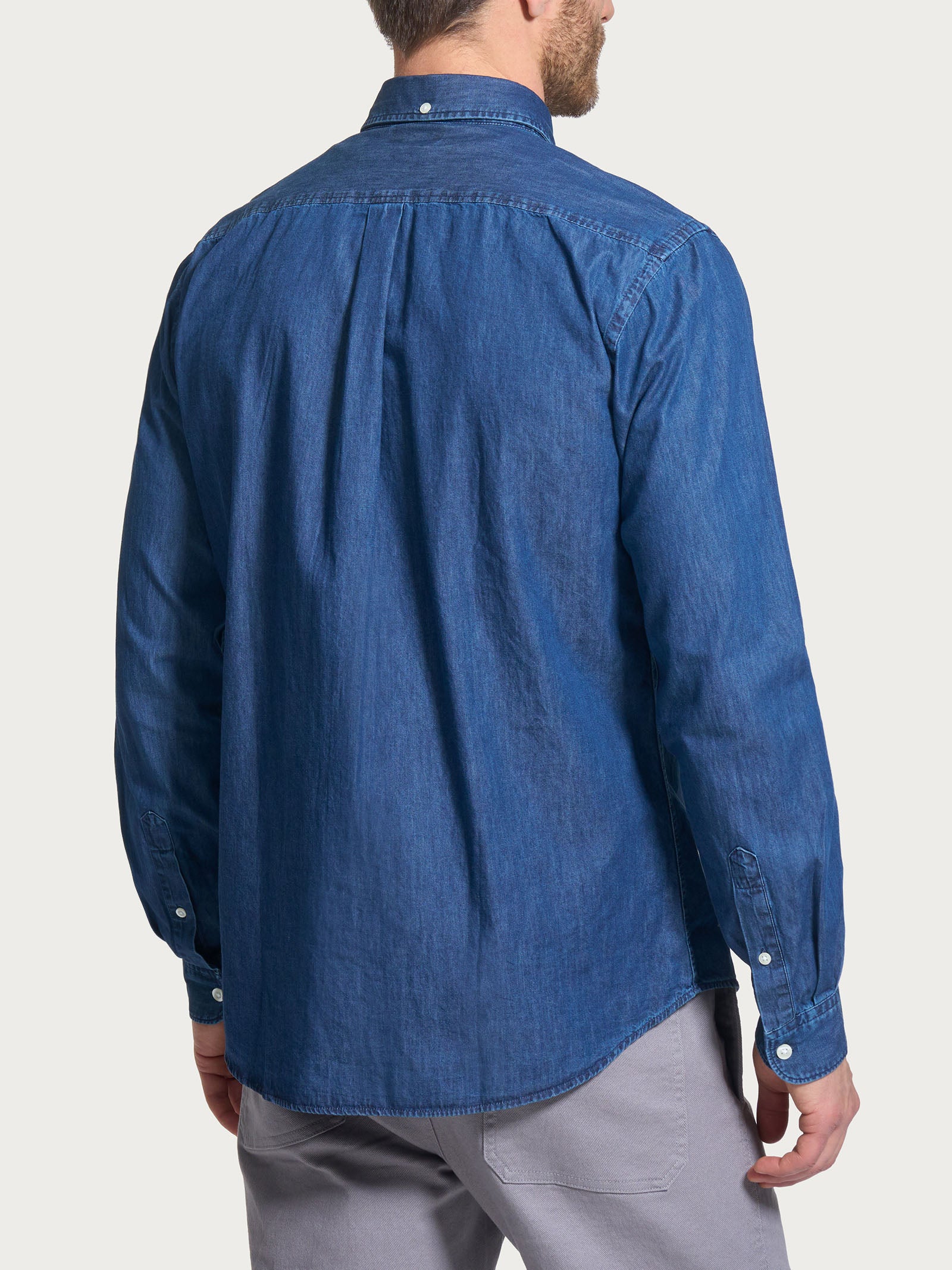 Ragno Super Denim Camicia Chambray camicia Denim cotone