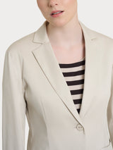 Ragno Satin Power blazer due bottoni donna champignon cotone