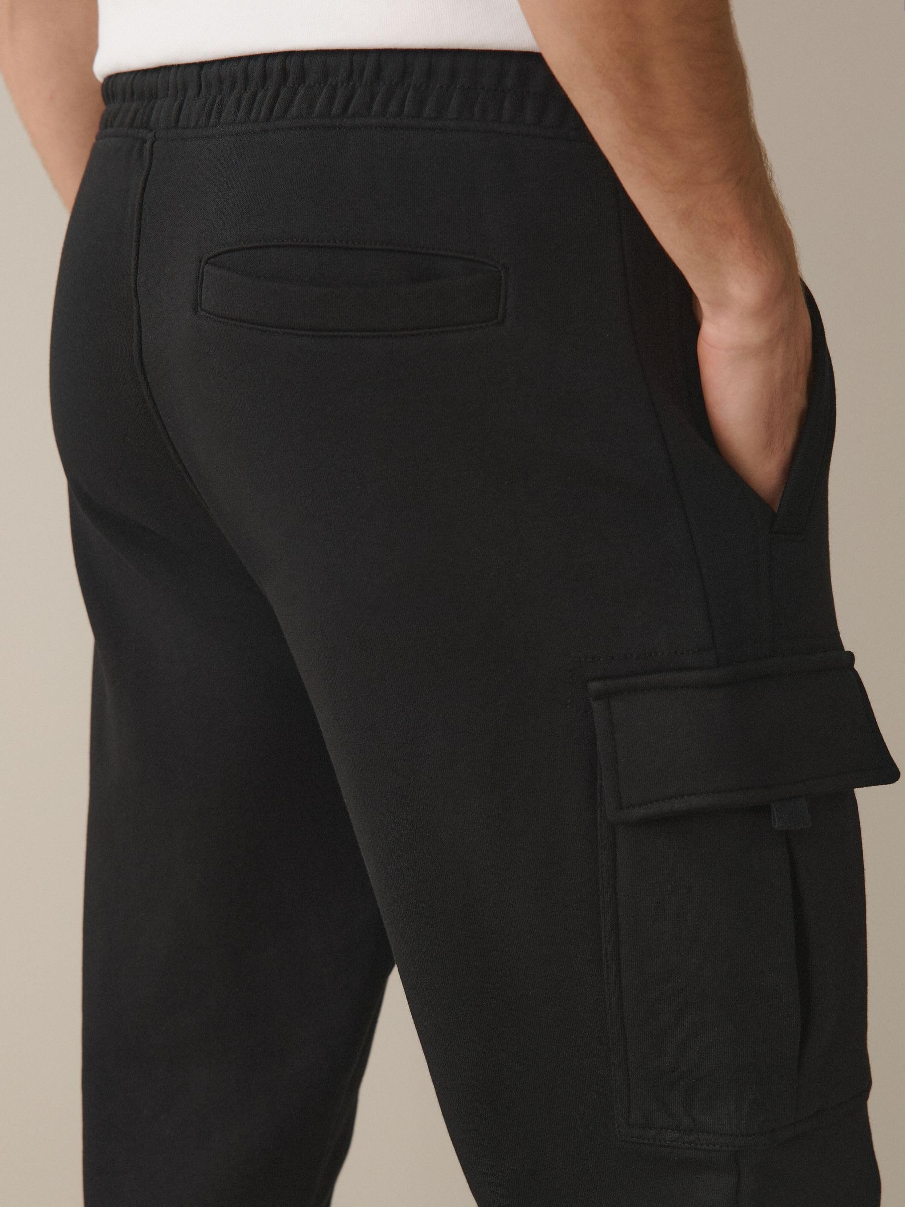 Next pantaloni cargo jogging uomo pesanti spazzolati taglia S