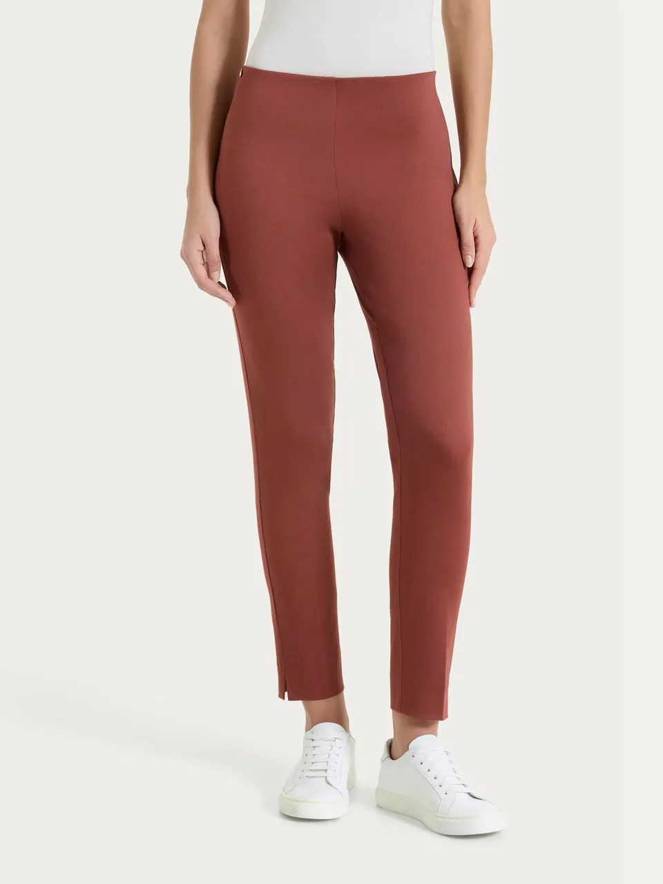 Ragno Satin Power Pantalone Capri Mogano Cotone