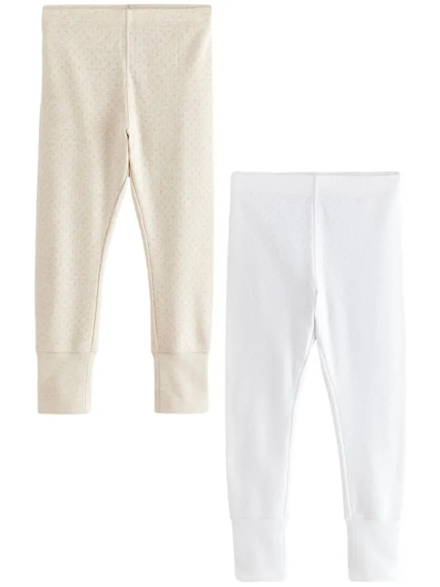 Next leggings termici bambina 2 pezzi cotone