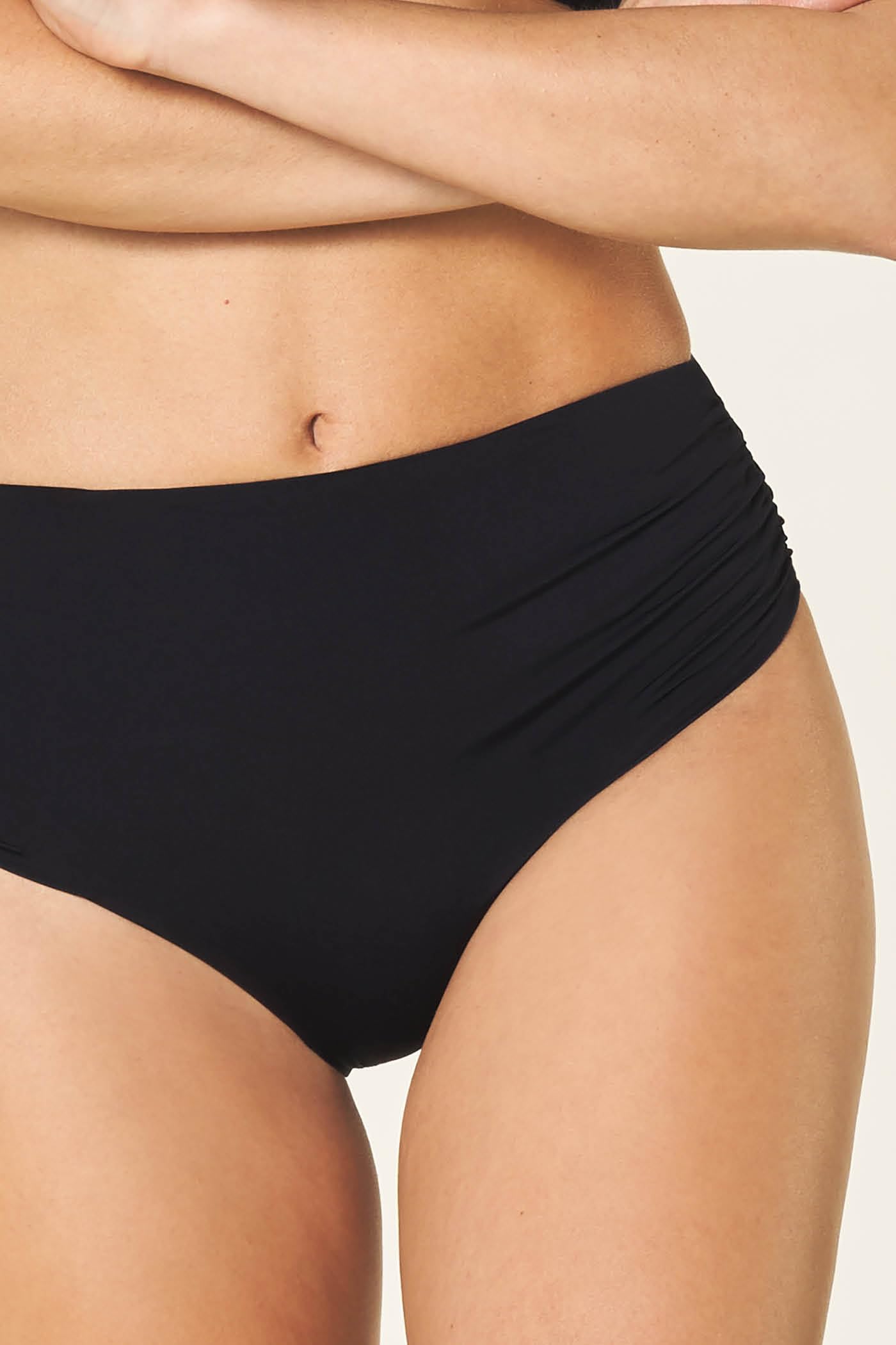 Goldenpoint slip bikini donna fianco alto arricciato