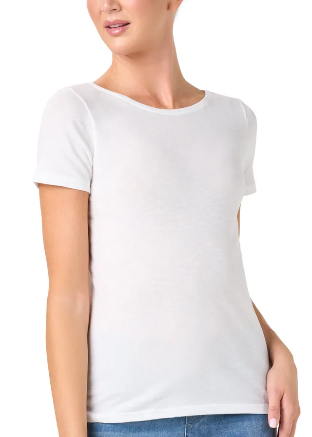 Philippe Matignon T-Shirt Leger Scollo Barchetta Maglia Lino e Cotone
