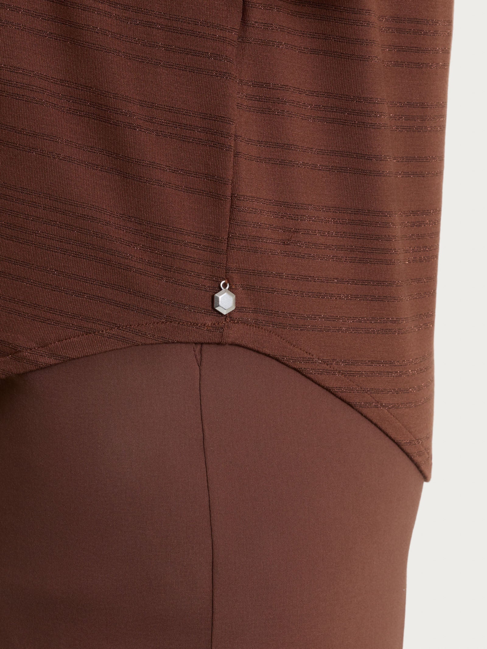 Ragno Maglietta Righe Viscosa Summer Cappuccino Lurex