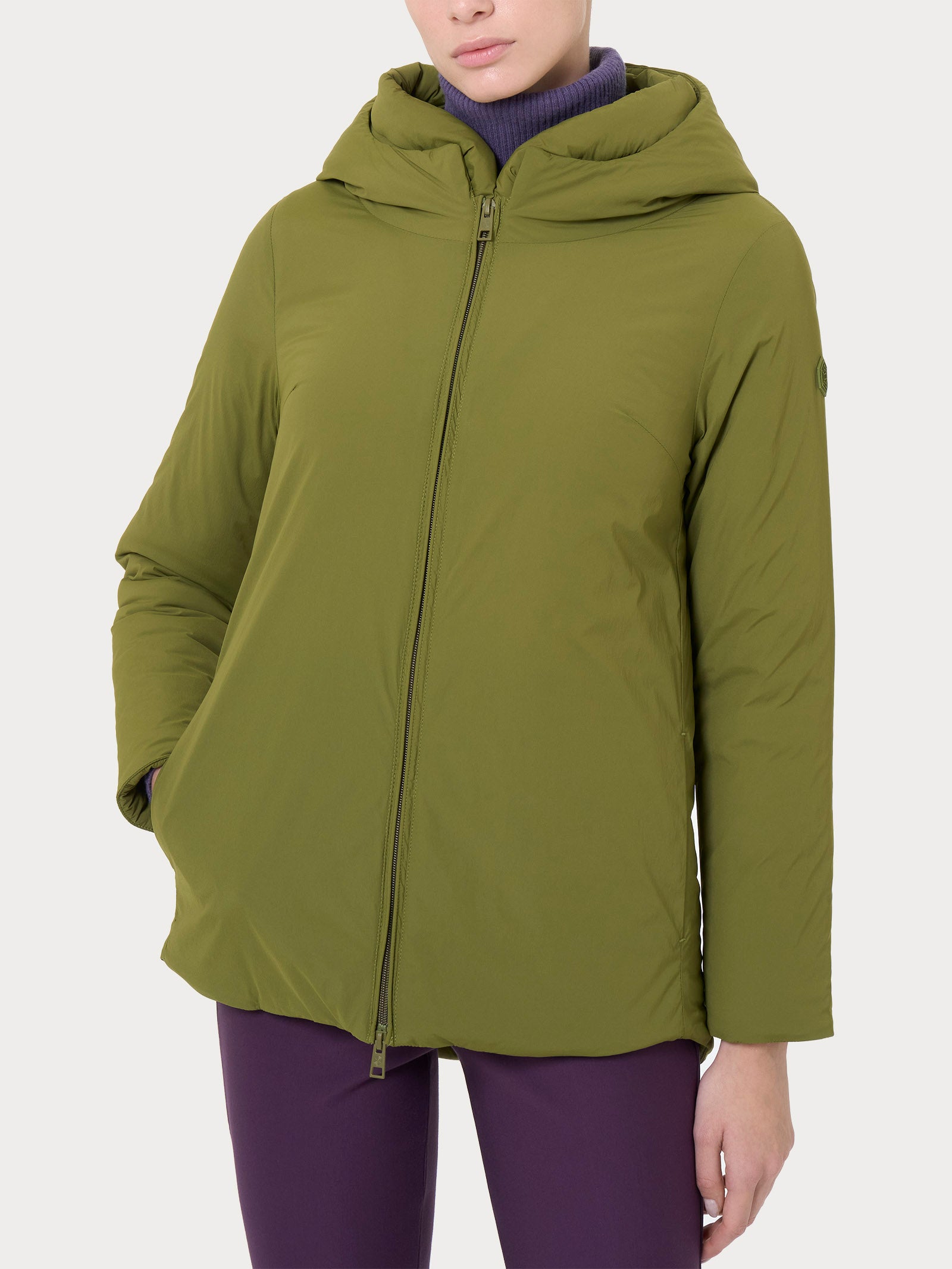 Ragno Piumerino 150 Cappotto con Cappuccio Sphagnum Lana