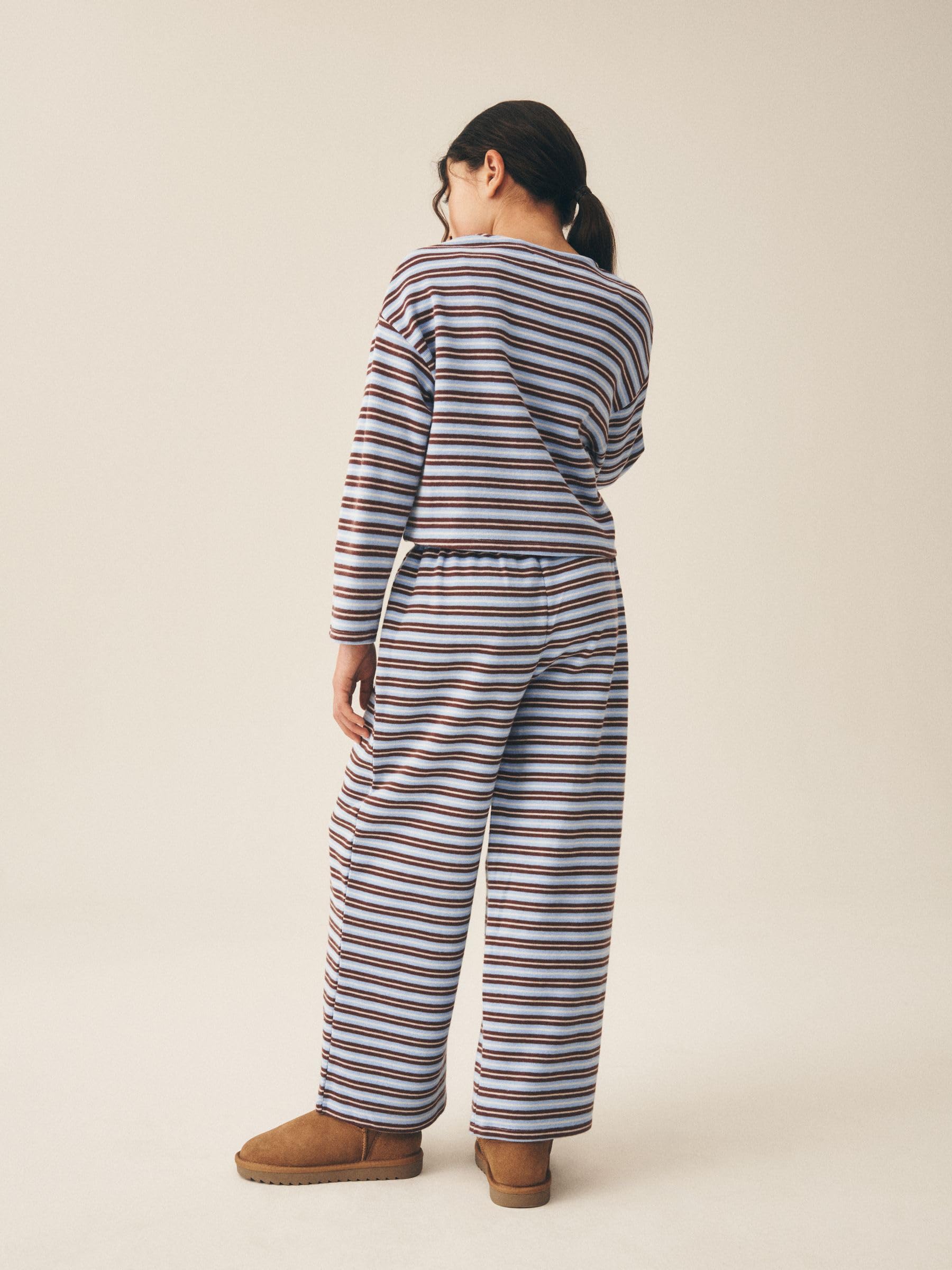 Next set cardigan bambina a righe blu taglia 122