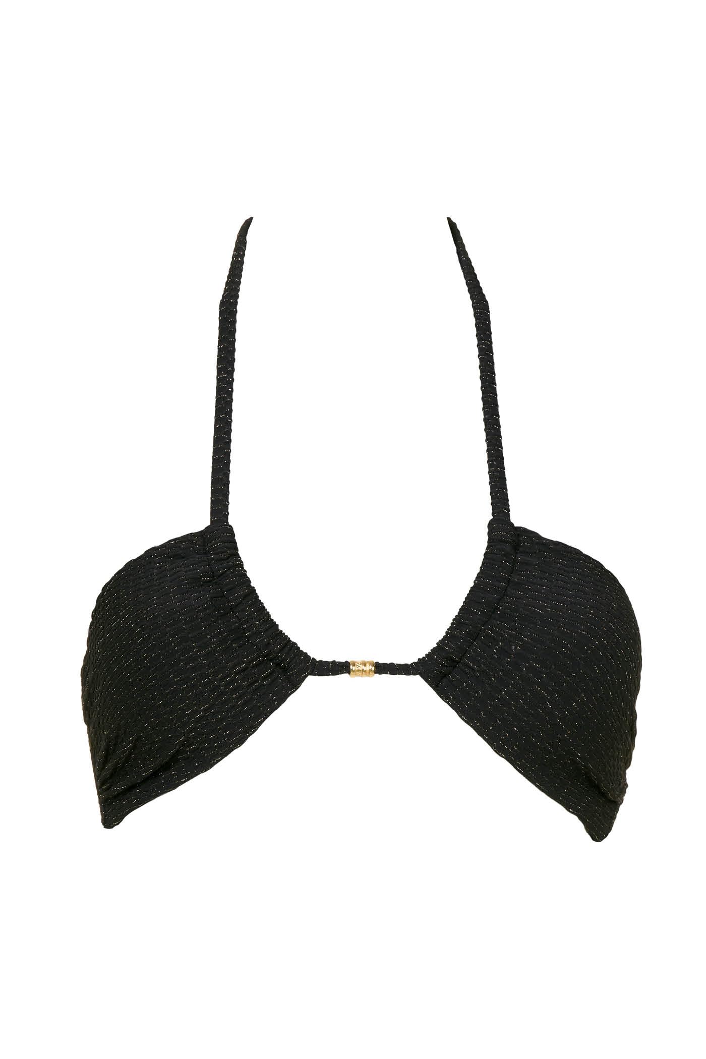 Goldenpoint Lamè top bikini fascia imbottita lurex