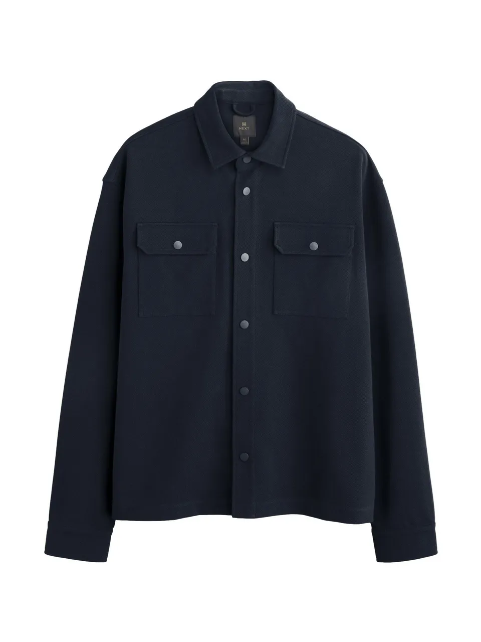 Next Stile Camicia giacca uomo jersey bottoni pressione
