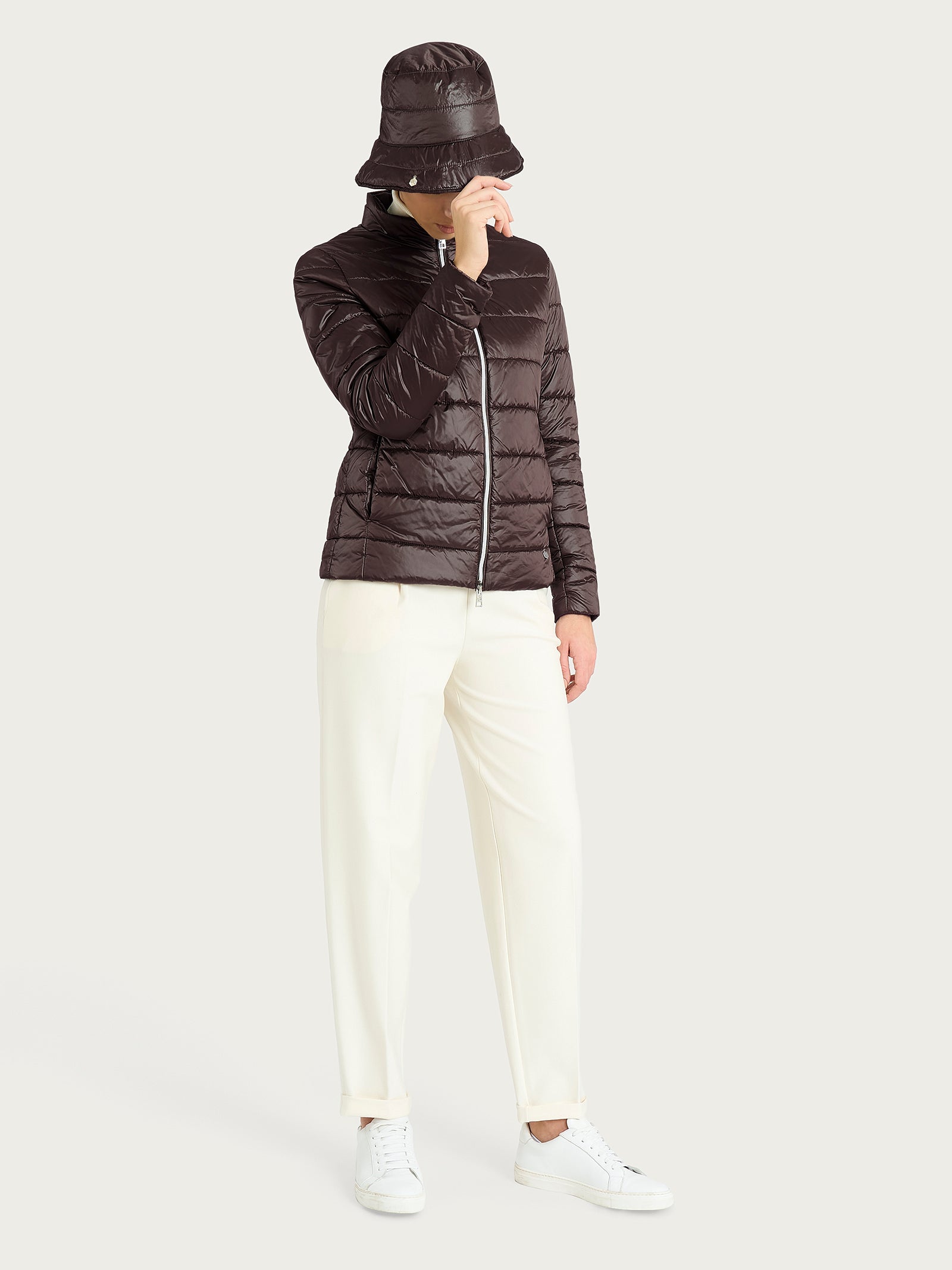 Ragno Comfort Bucket imbottito cappello Chocolate Torte lana