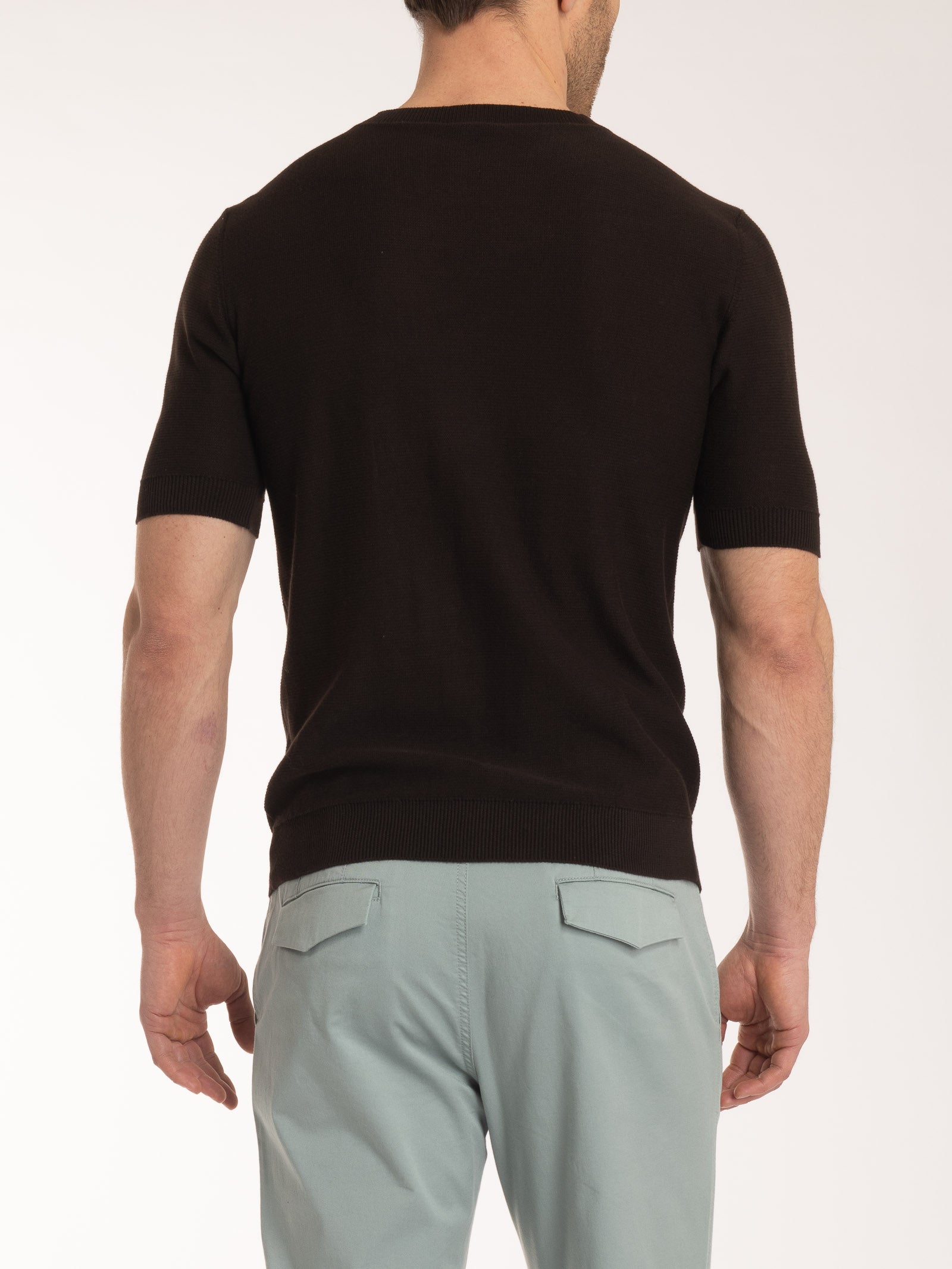 Ragno Puro Cotone Girocollo Maglia Chocolate Torte uomo
