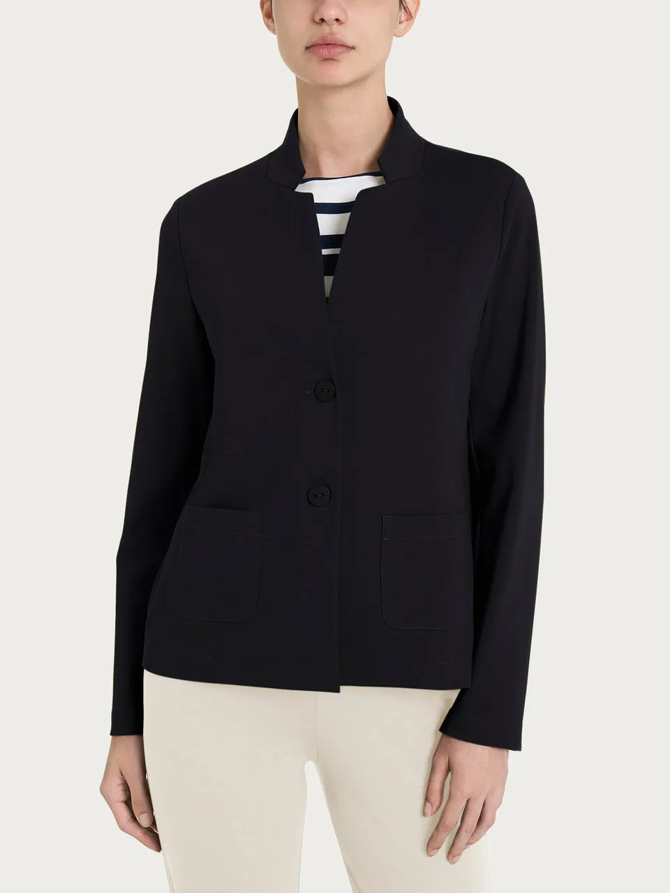 Ragno Compact Light blazer corto nero regular