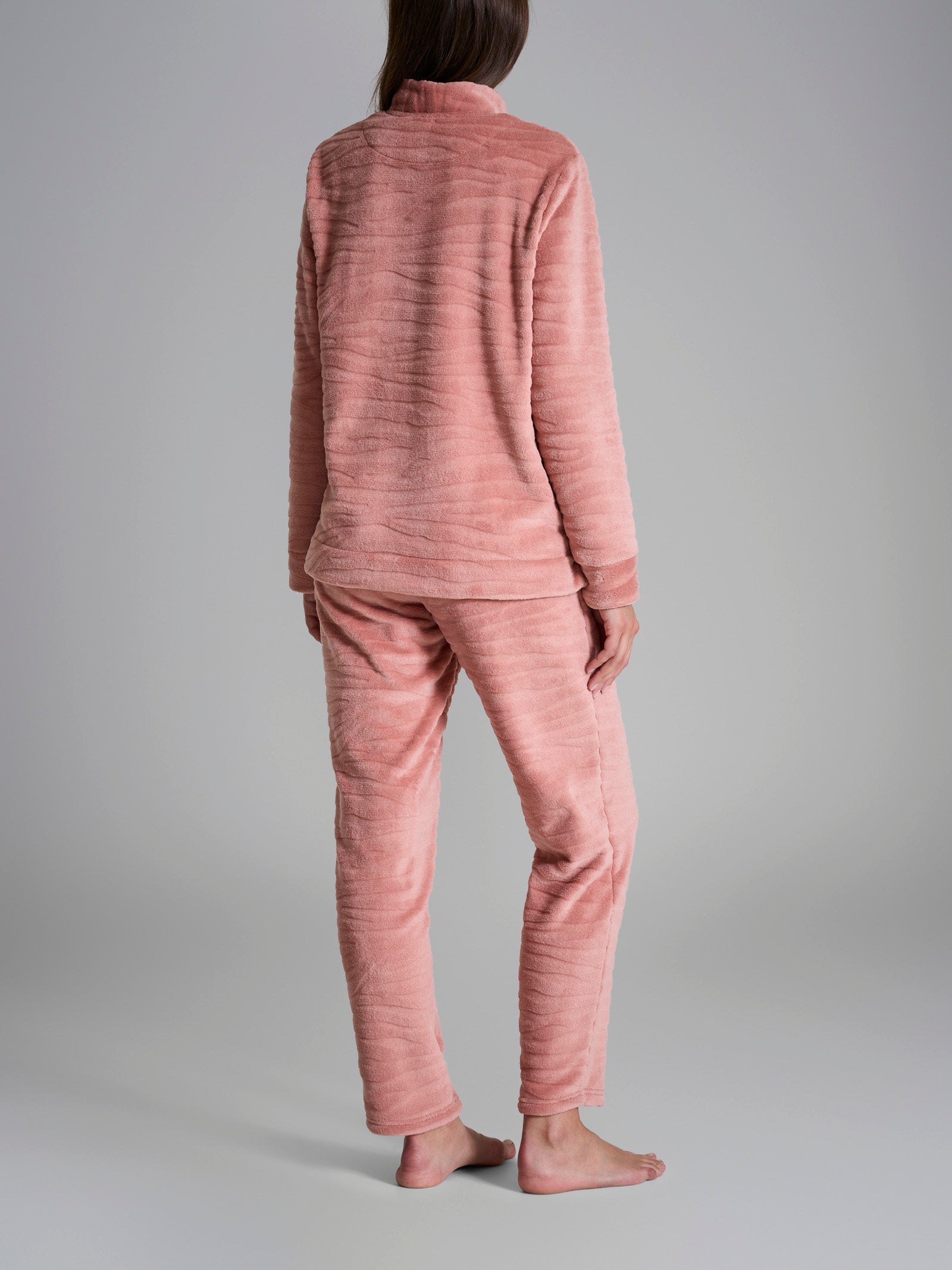 Ragno Coral Fleece Tuta Cork Donna con zip calda