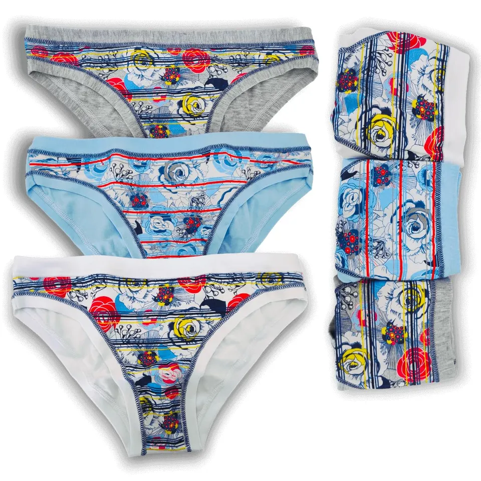 Lady C Emy slip ragazza cotone elasticizzato fantasia