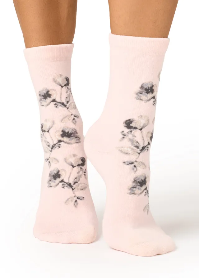 Philippe Matignon Floral slipper cotone taglia unica antiscivolo