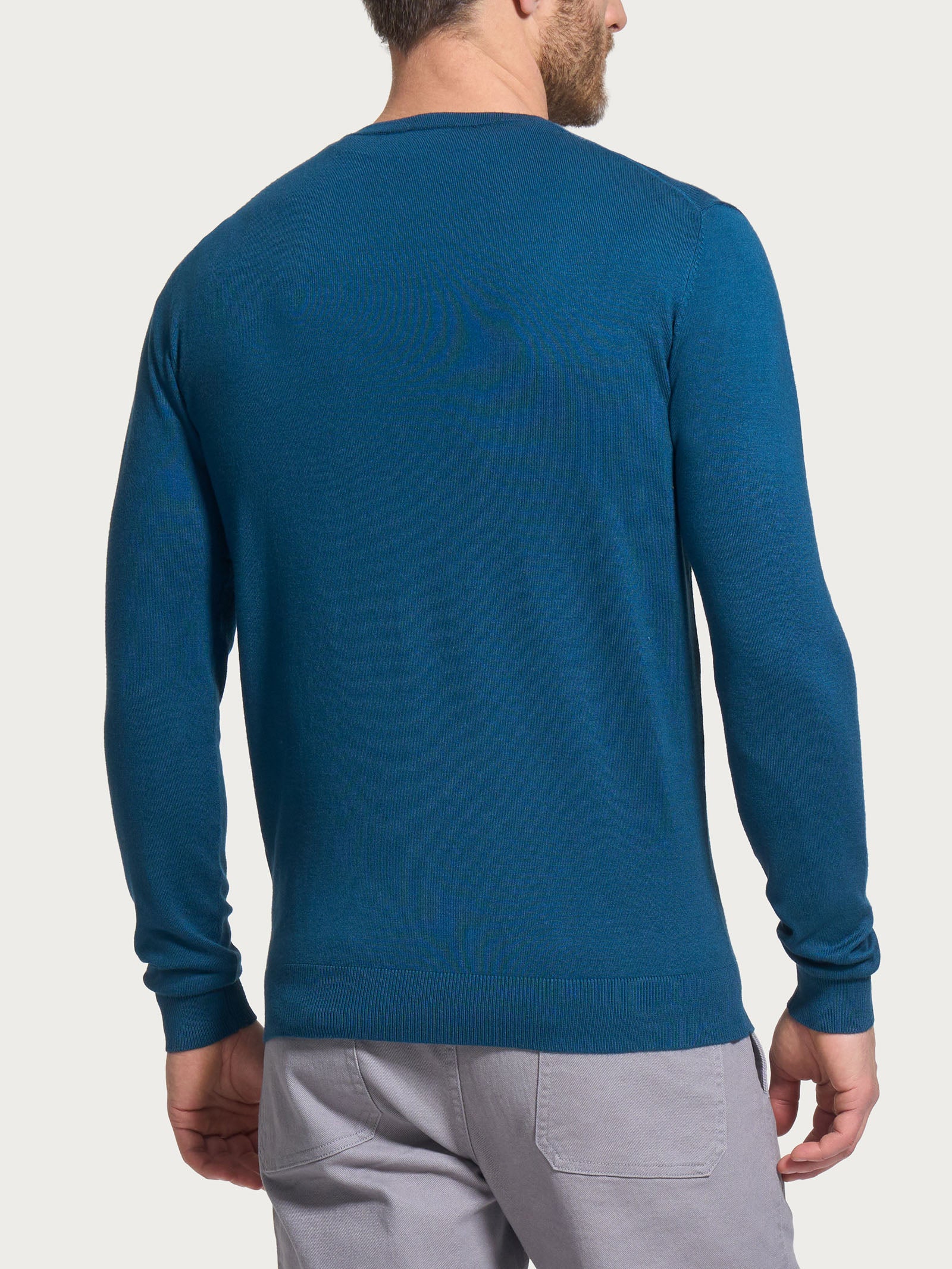 Ragno Four Seasons girocollo maglia uomo Reflecting Pond viscosa