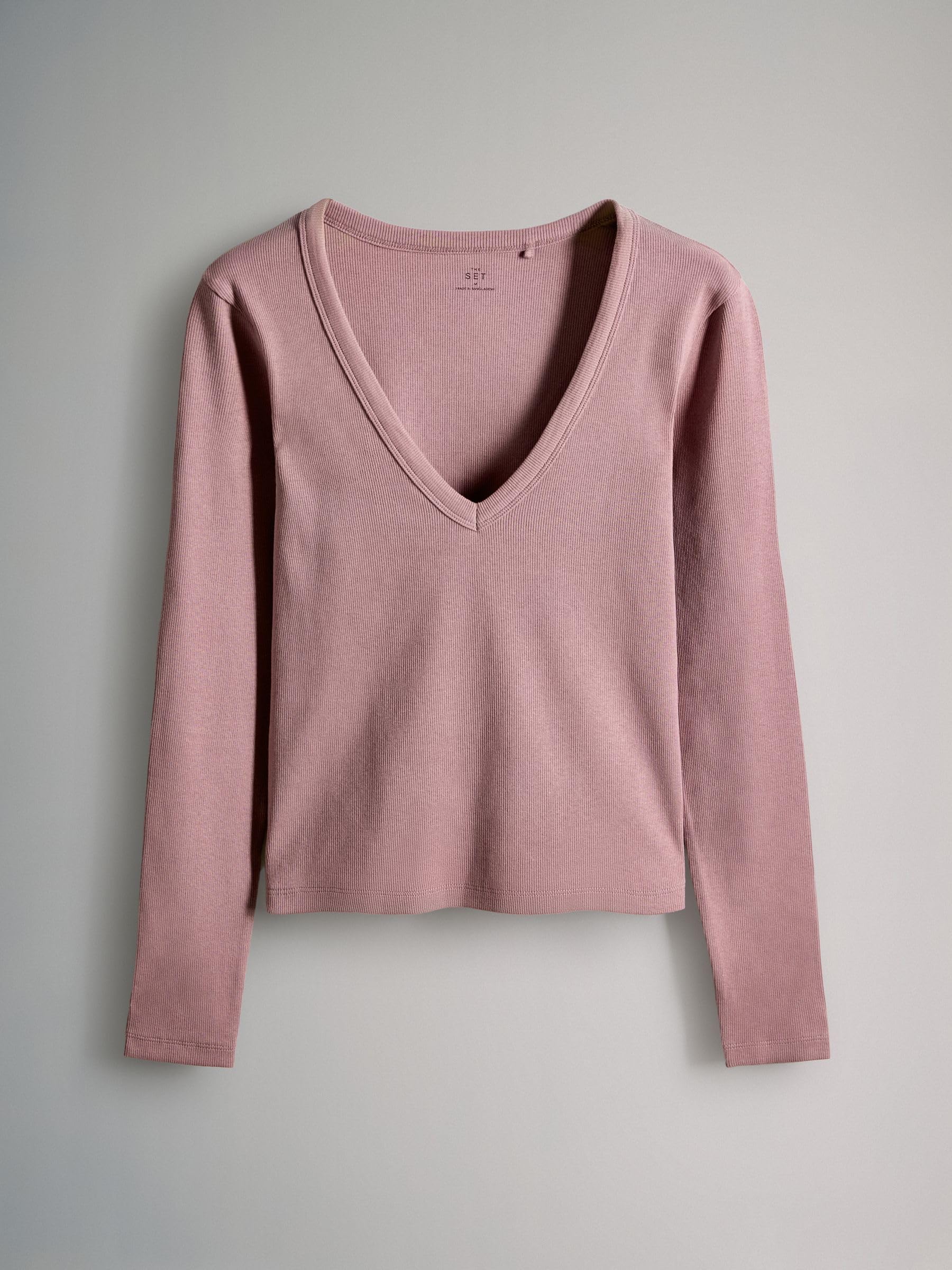Next The Set Maglia coste scollo V manica lunga 4 pezzi XL