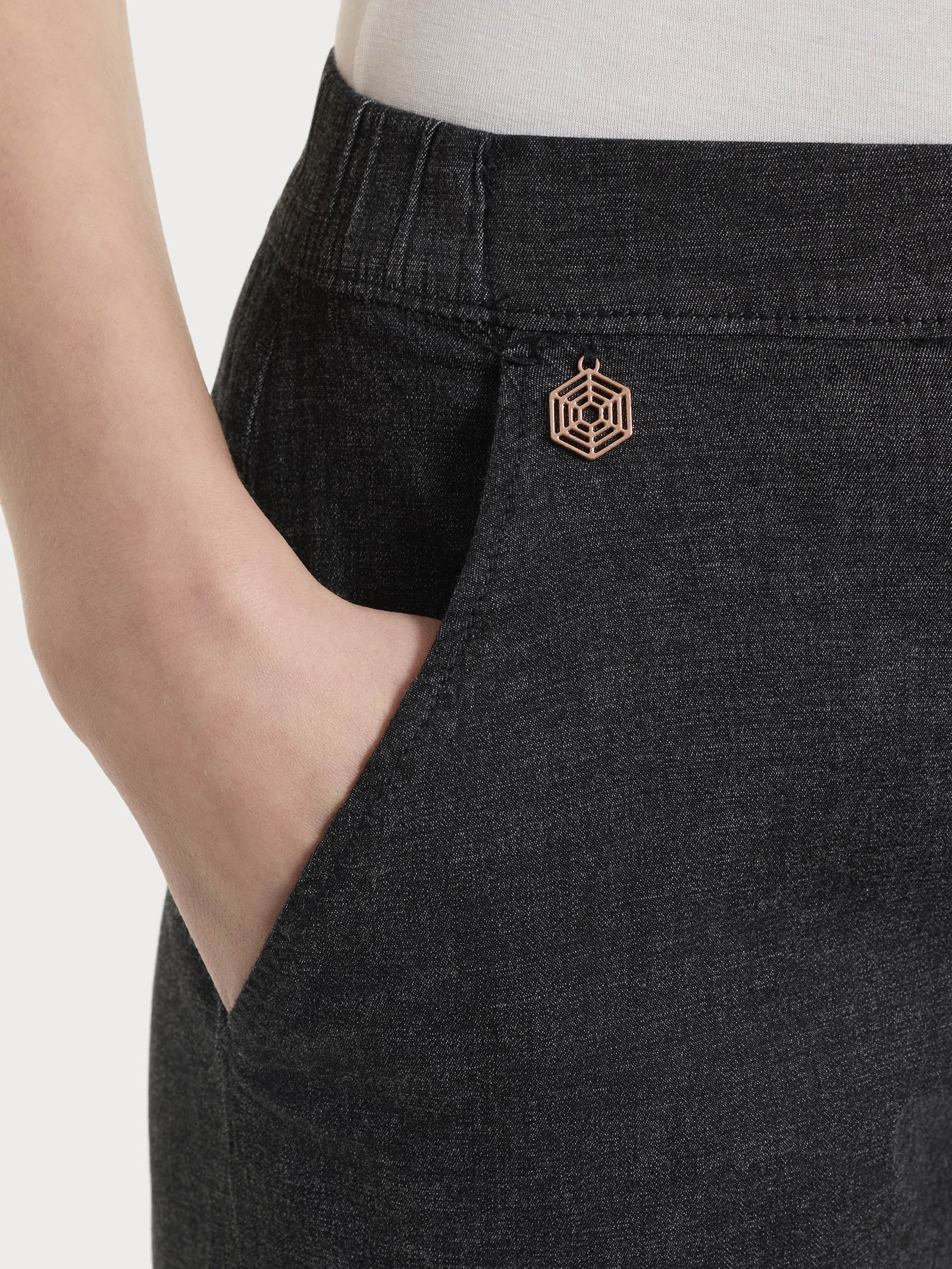 Ragno Jeans Gamba Dritta Super Light Denim Nero