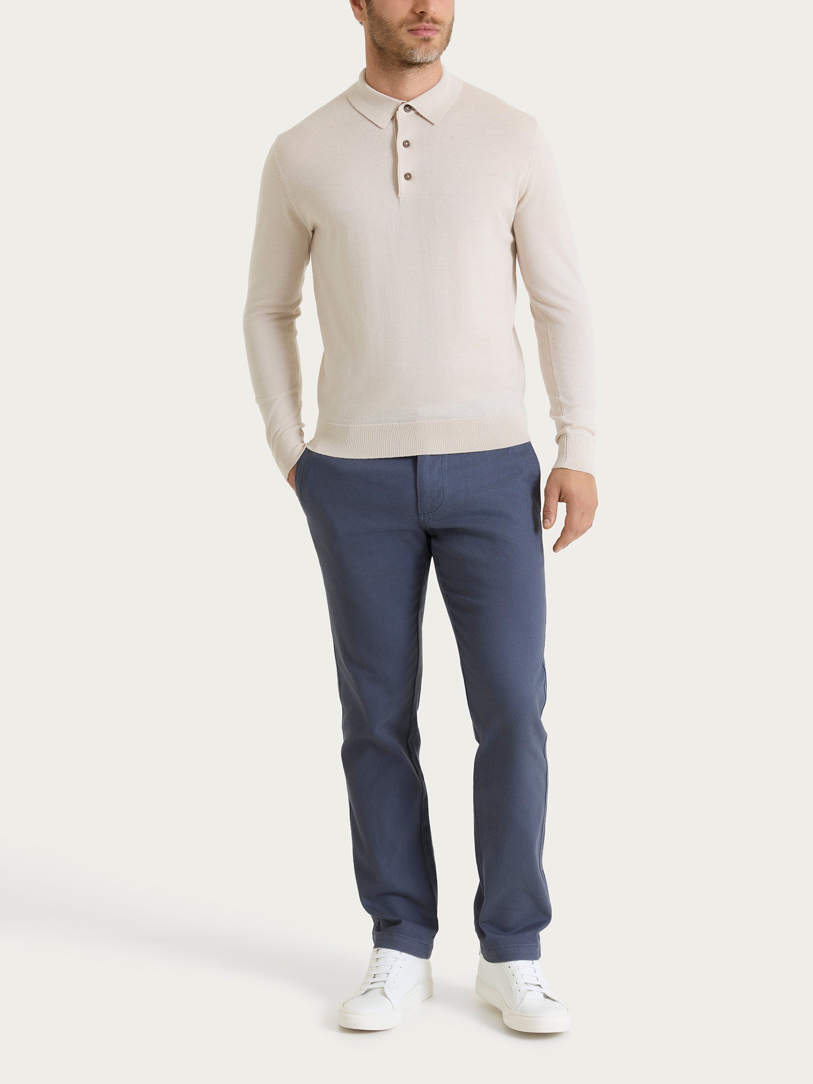 Ragno Merino Soft Polo Uomo Tibetan Red pura lana