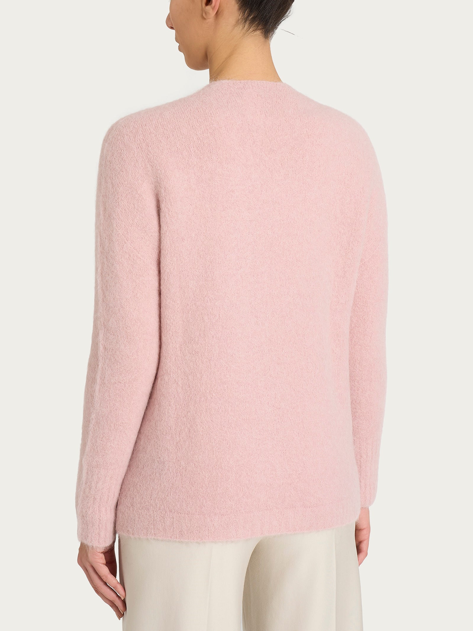 Ragno Merino Soft Cardigan Misto Alpaca cardigan Cameo Rose