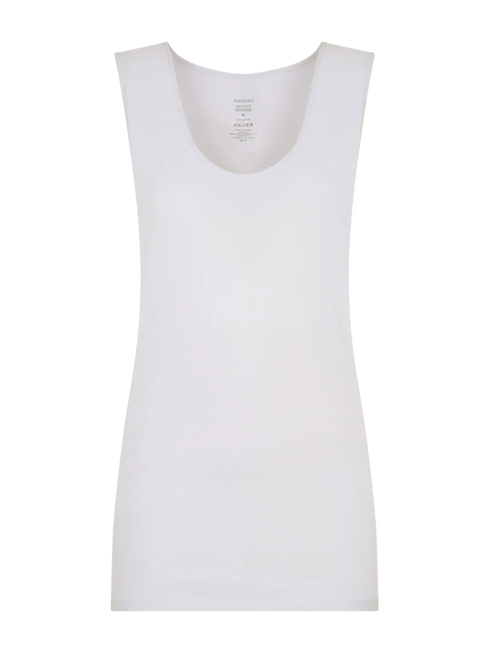 Ragno Caldo Cotone Canottiera Spalla Larga White Cotone