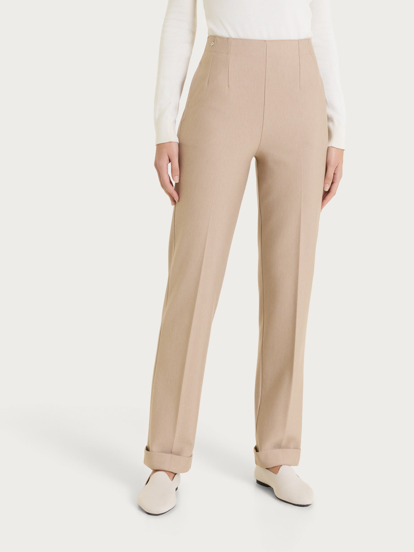 Ragno Compact pantalone dritto tasche Cammello Mel.