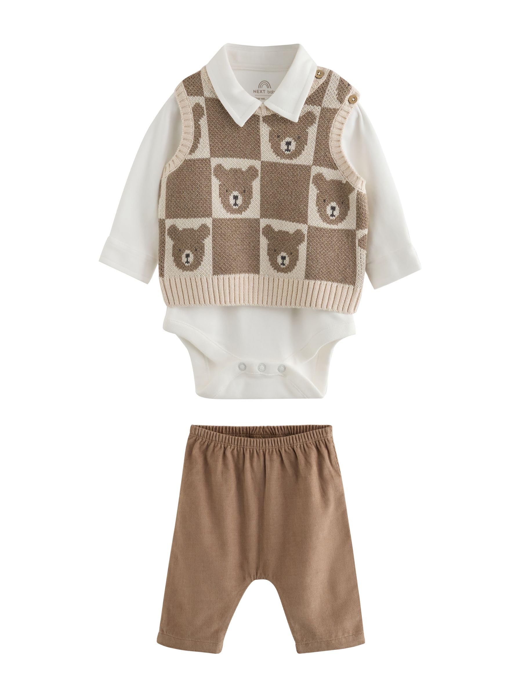 Next completo neonato body e pantaloni taglia 56