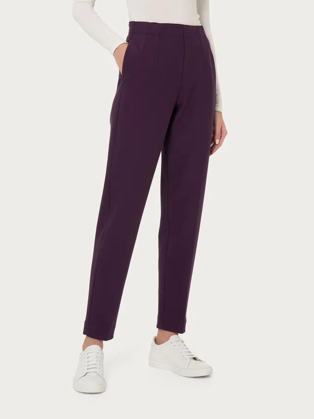 Ragno Compact Pantalone a Carota Plum Perfect Tapered