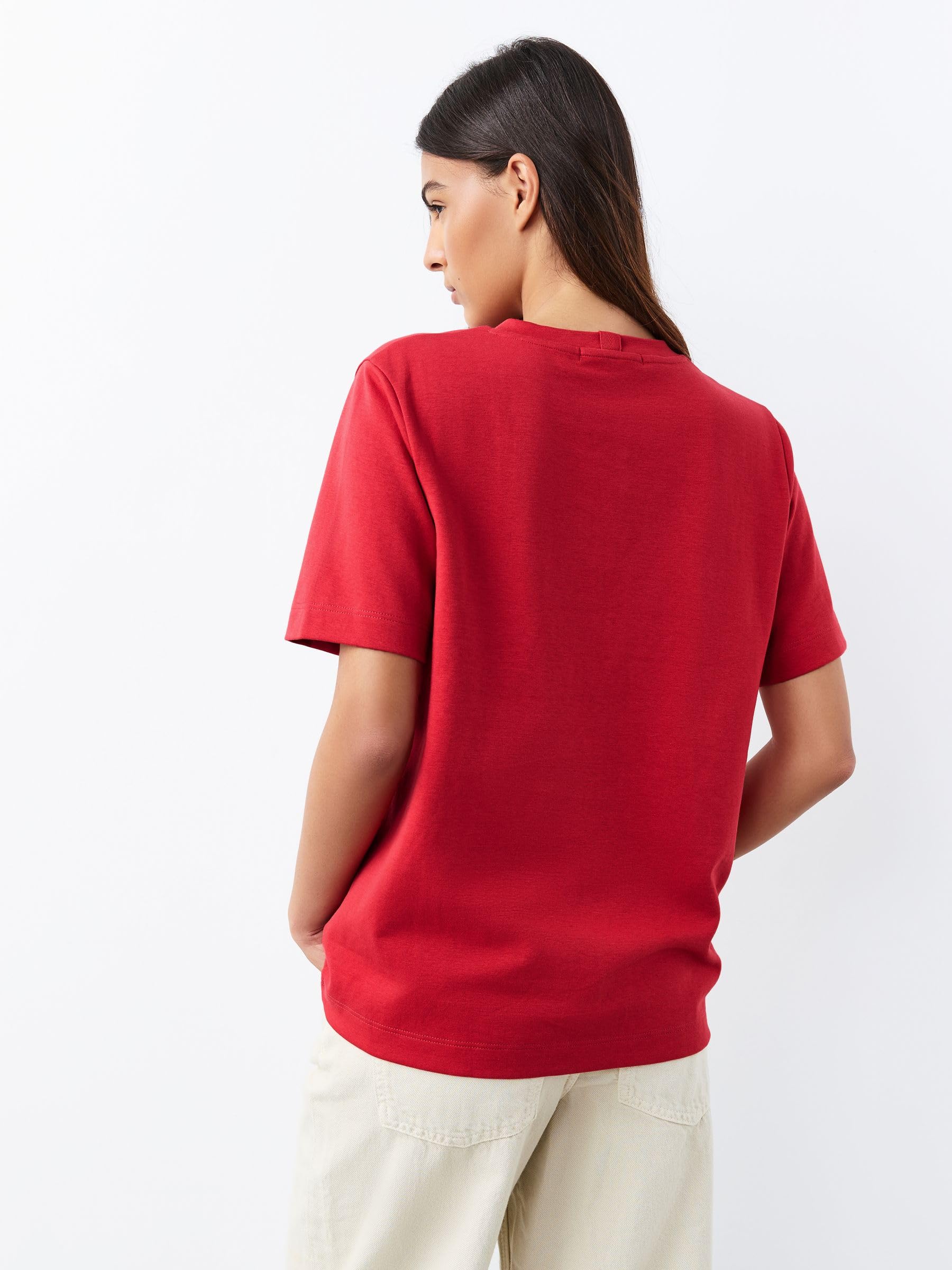 Next T-Shirt Girocollo Pesante Donna 46 Cotone