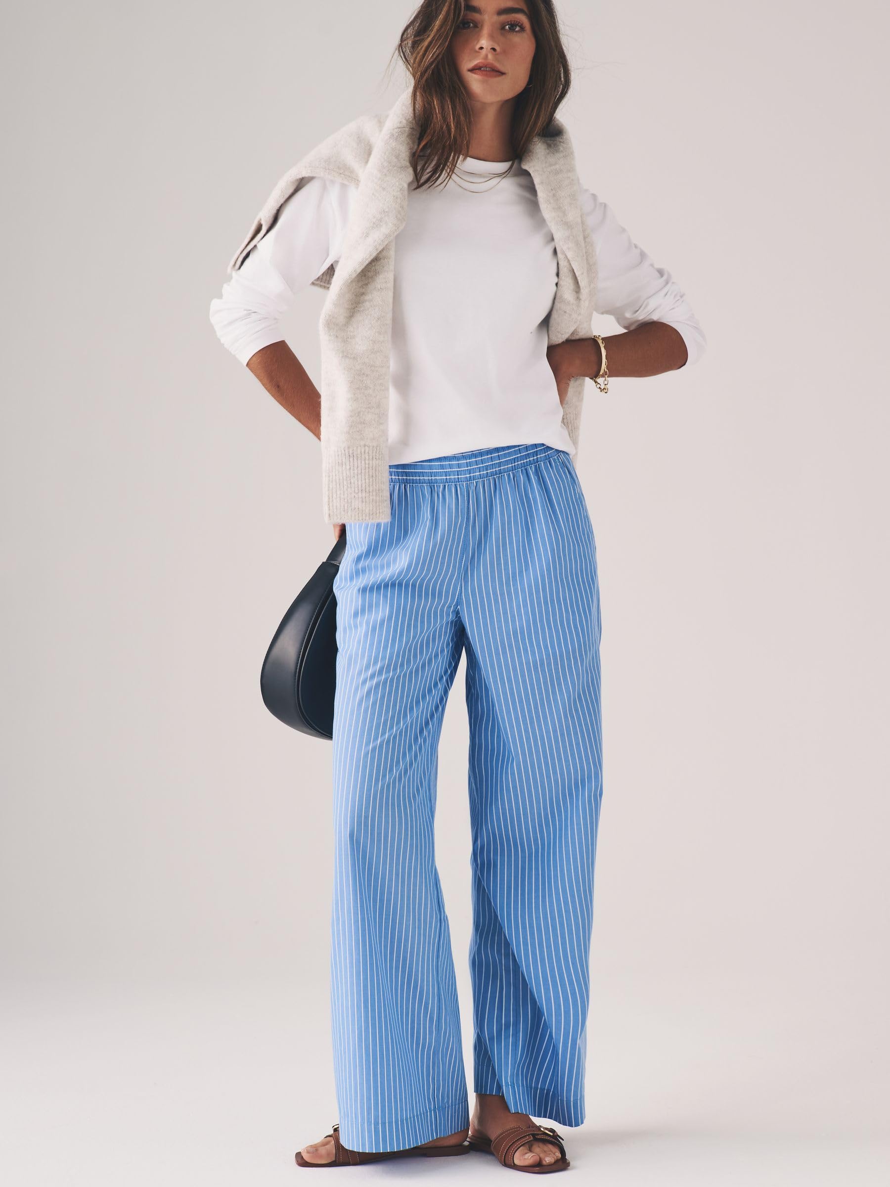 Geo Next The Set pantaloni popeline donna 2 pezzi elastico
