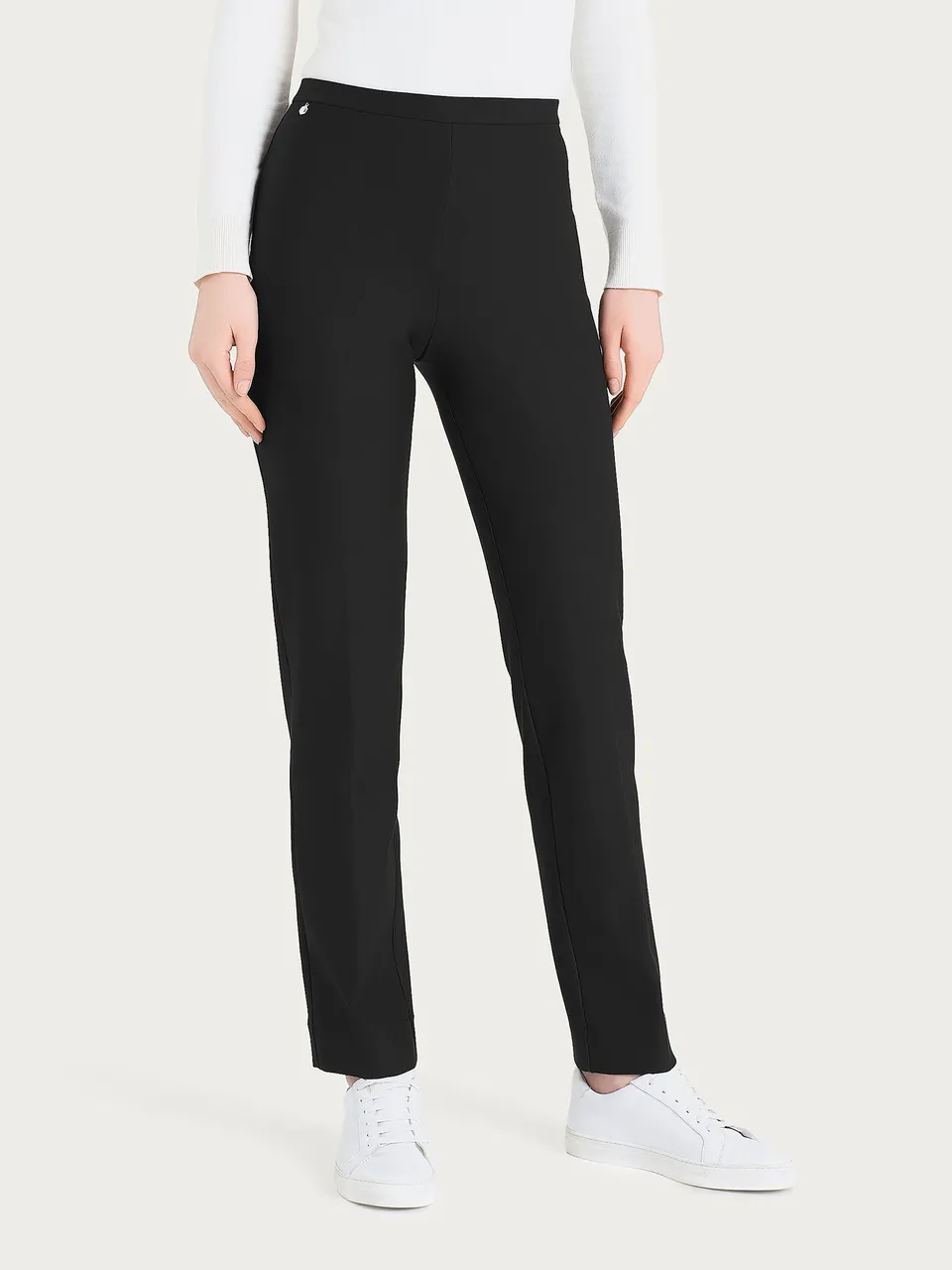 Ragno Compact The Straight Leg pantalone nero modellante