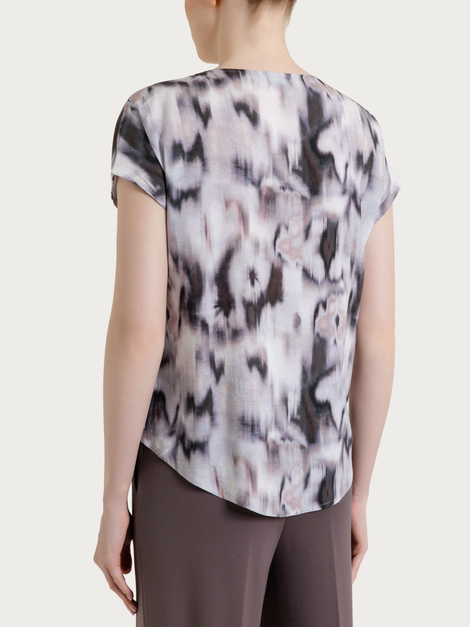 Ragno Blusa Donna Viscosa Fantasia Raisin