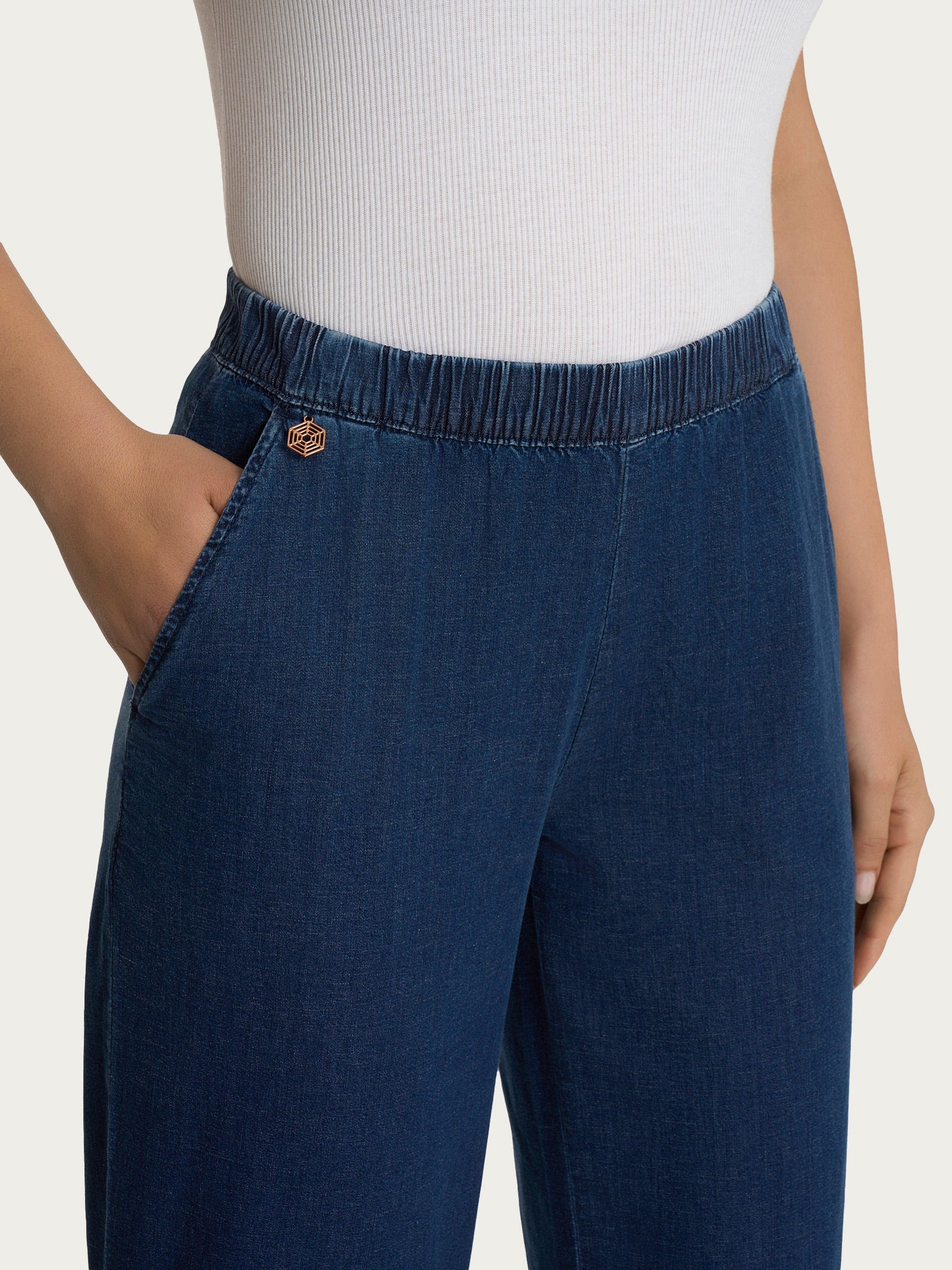 Ragno Super Light Denim Jeans Ampio Indigo leggero
