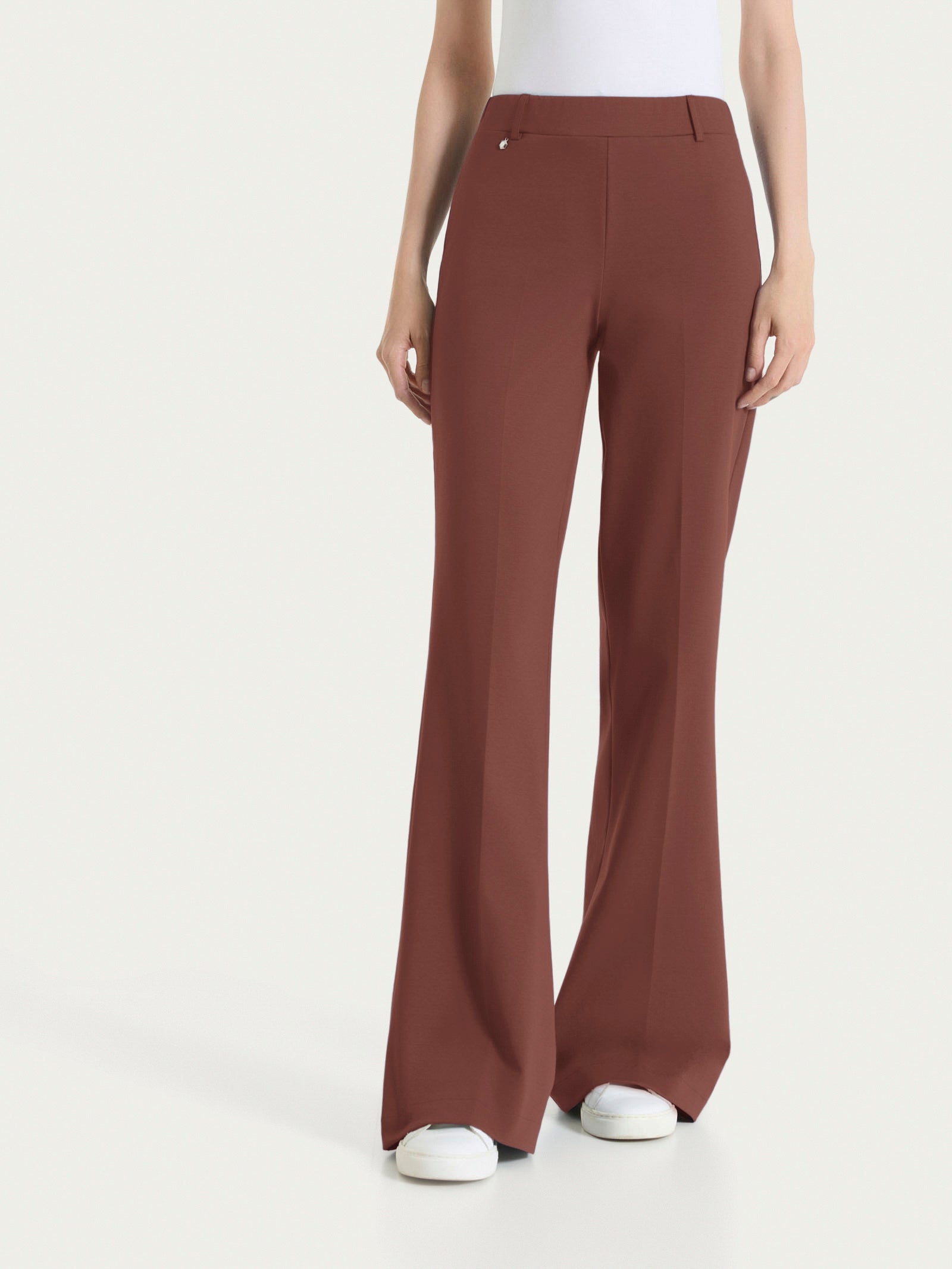 Ragno Pantalone Flare Compact Light Cappuccino