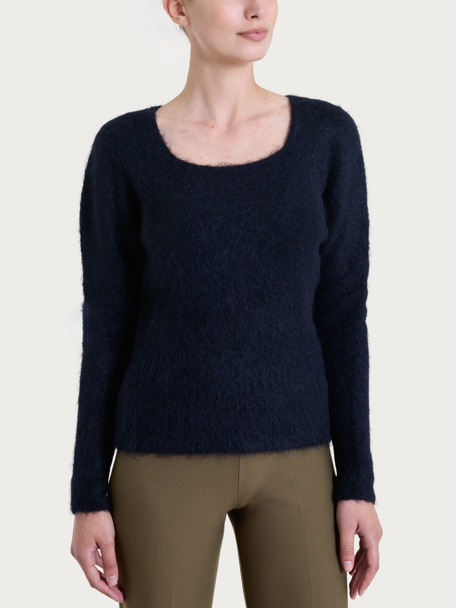 Ragno Merino Soft Nero maglia madonna alpaca nera