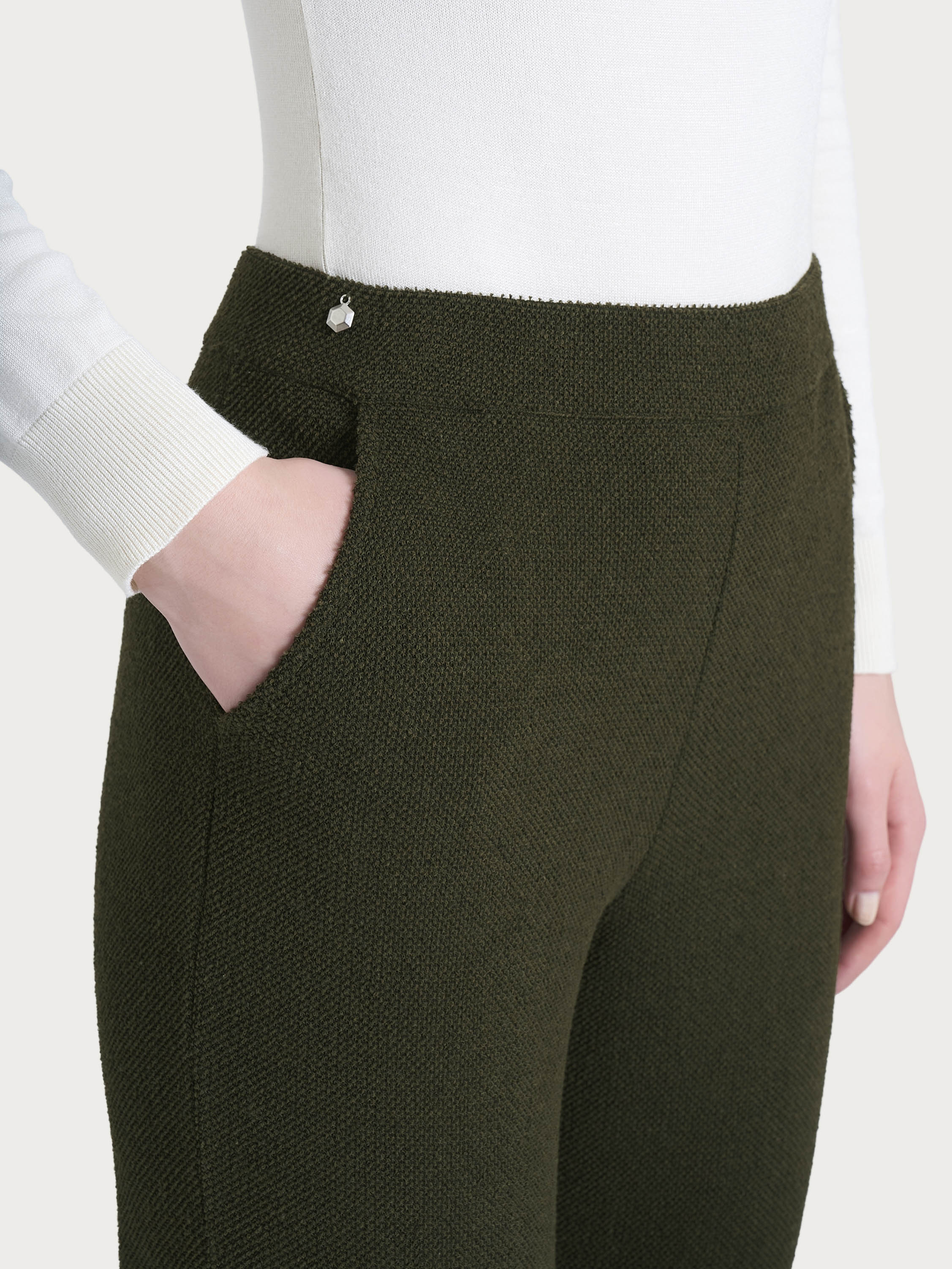 Ragno Comfort The Chino pantalone dark olive cotone
