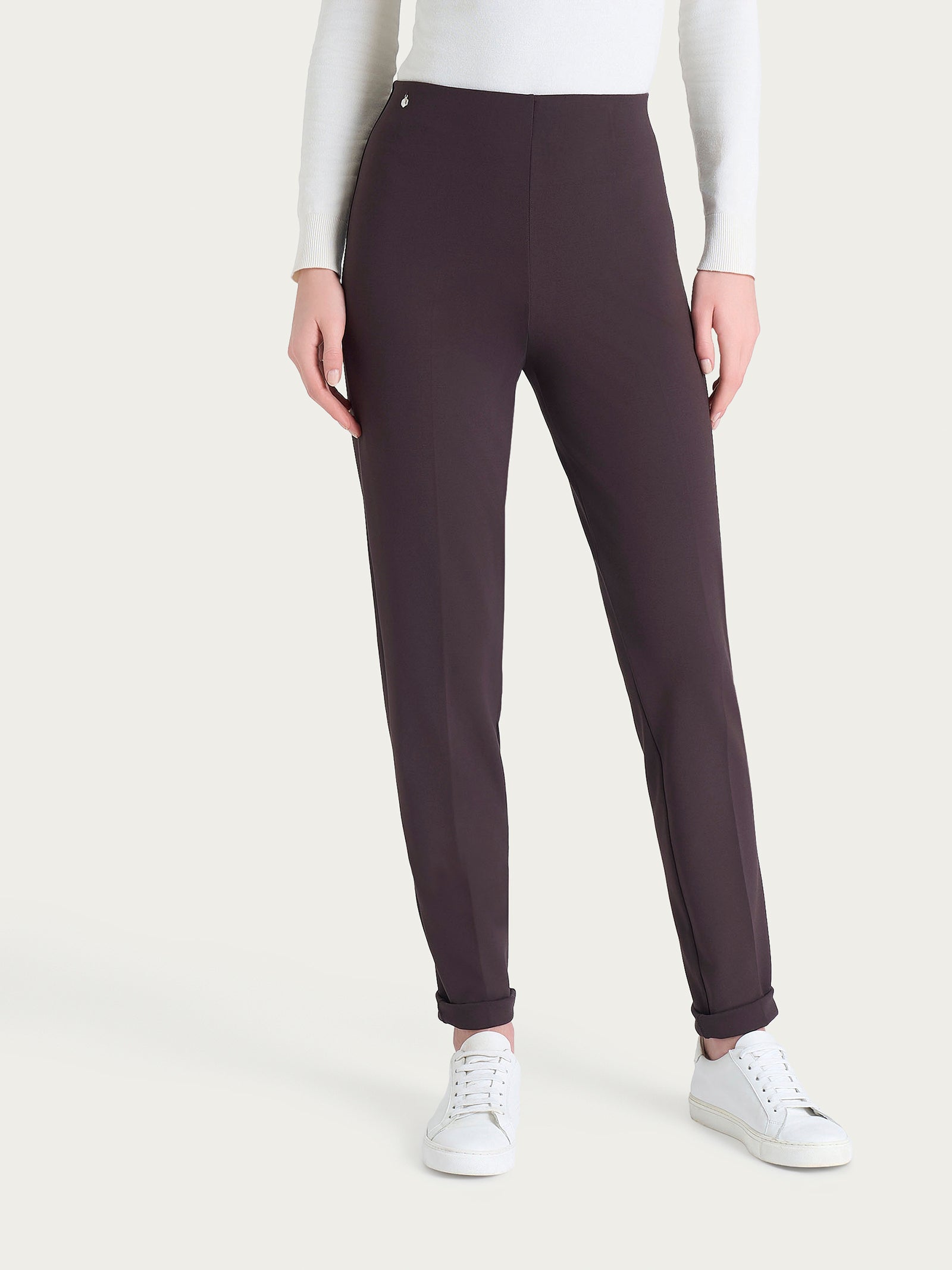 Ragno Cashmere Compact Pantalone Sigaretta Chocolate Torte skinny