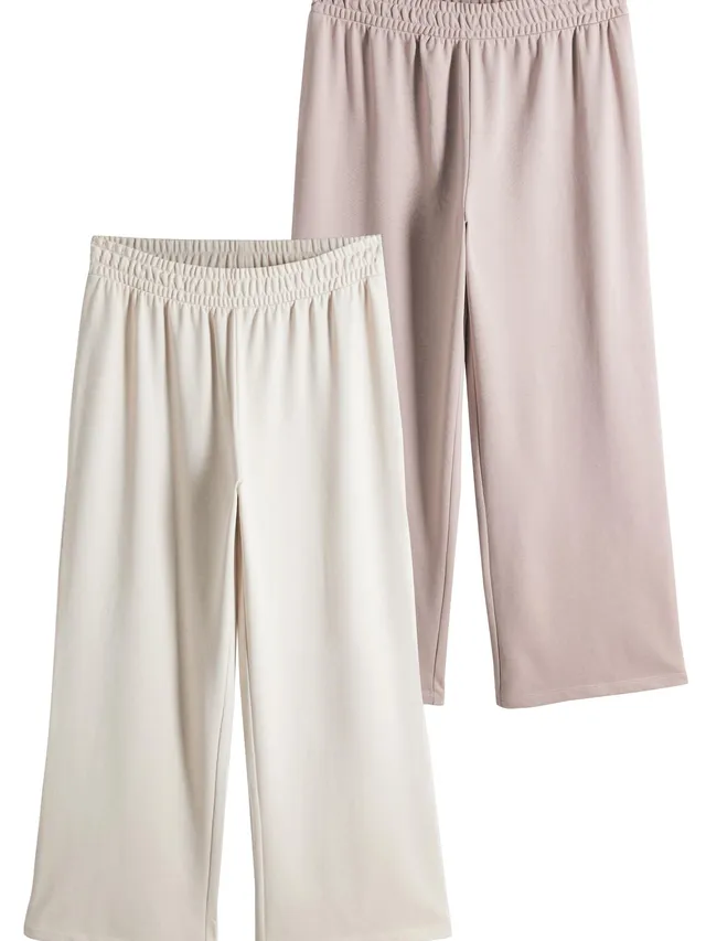 Next The Set Pantaloni Jogging Gamba Larga x2 Felpati