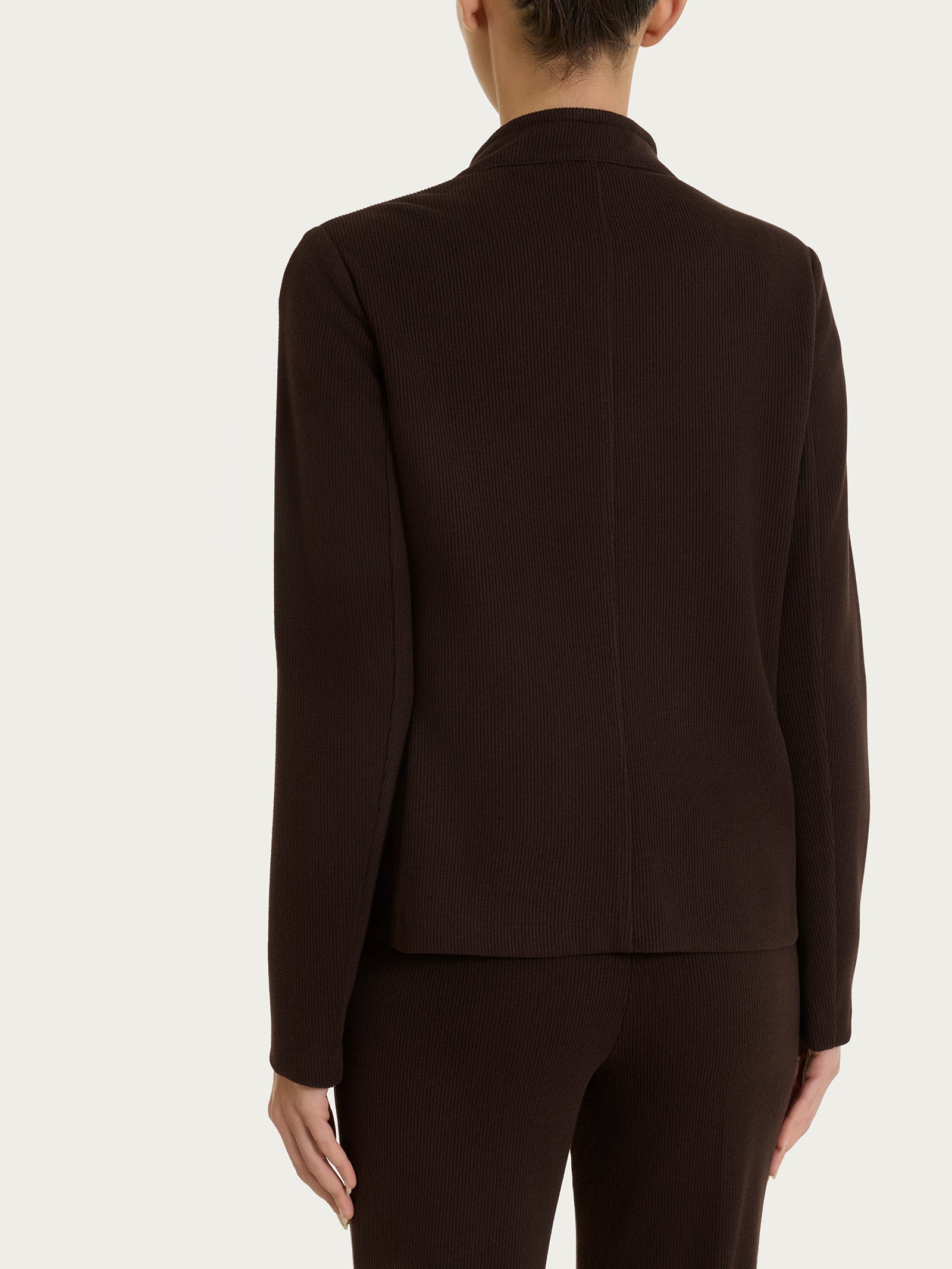 Ragno Relaxed Wardrobe blazer corto marrone chocolate