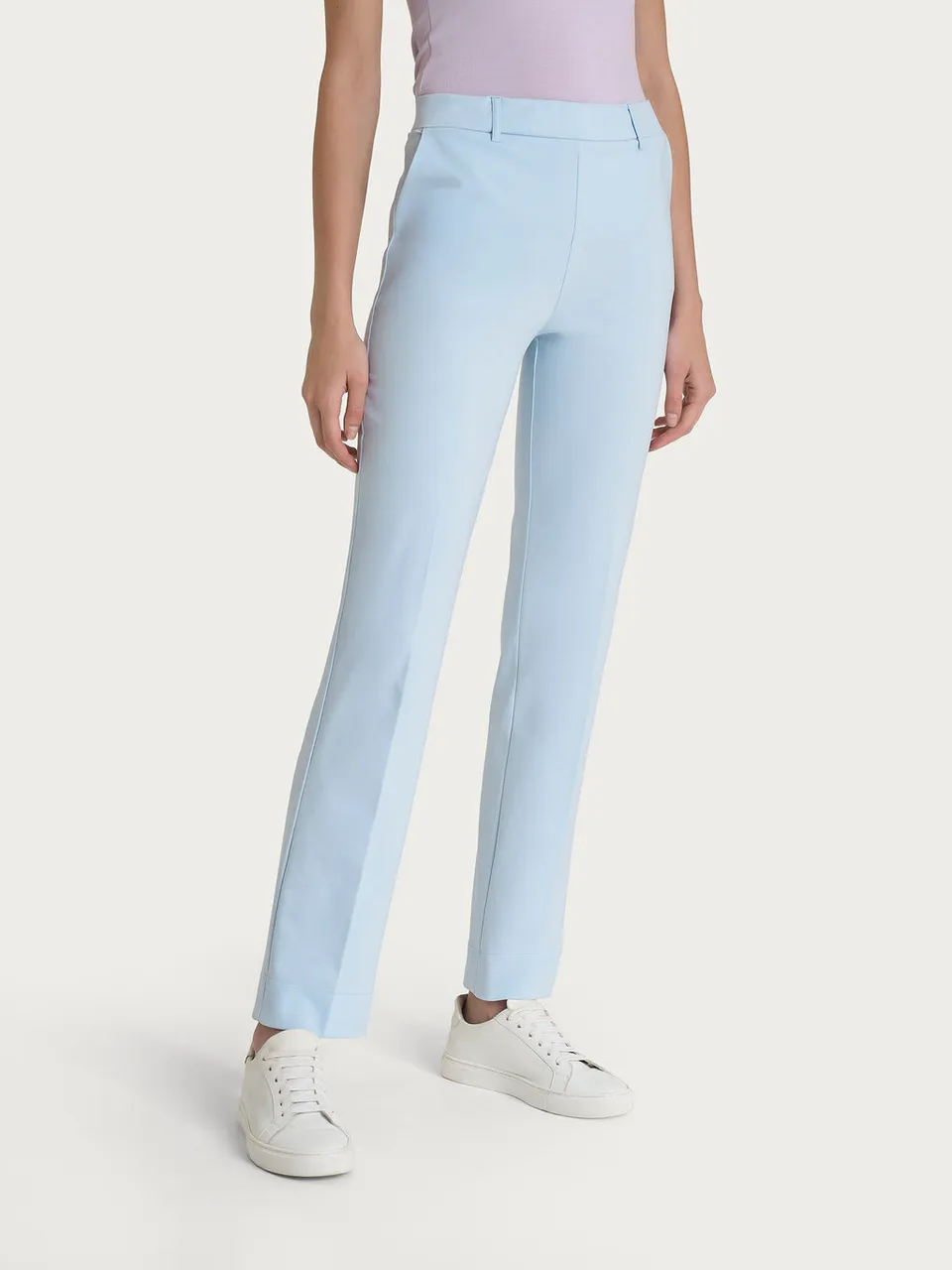 Ragno Compact Light pantaloni dritti skyway tasche vita elasticizzata
