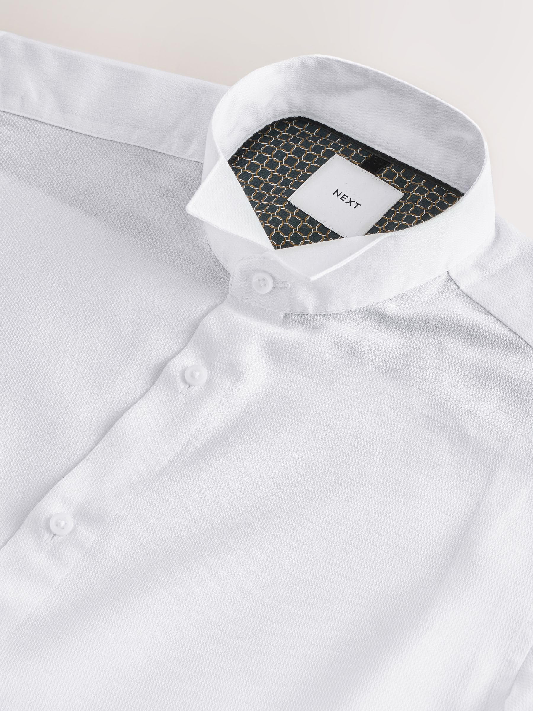 Next camicia elegante collo diplomatico bianca 42 regular