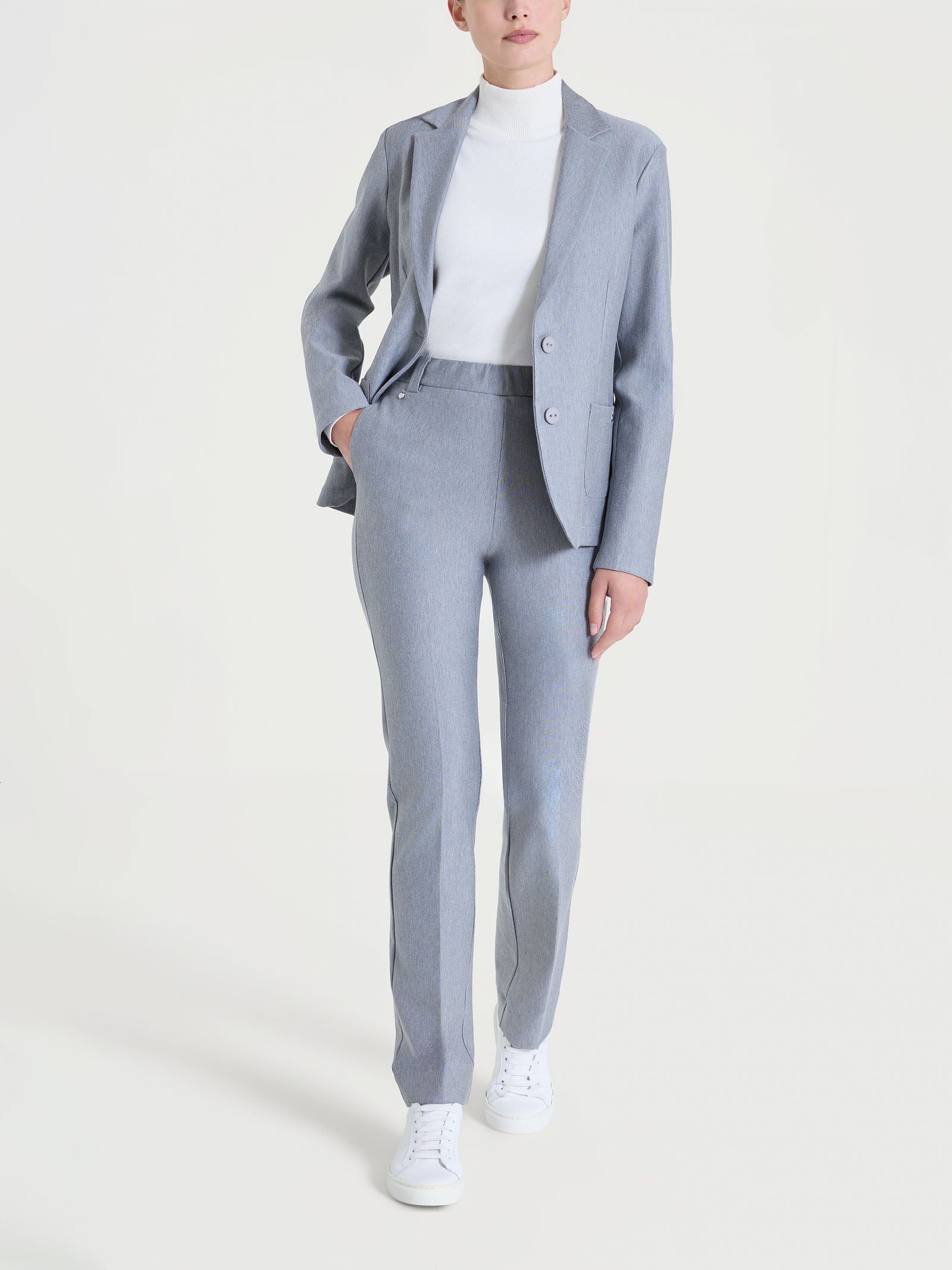 Ragno Gem Blazer Compact grigio due bottoni donna