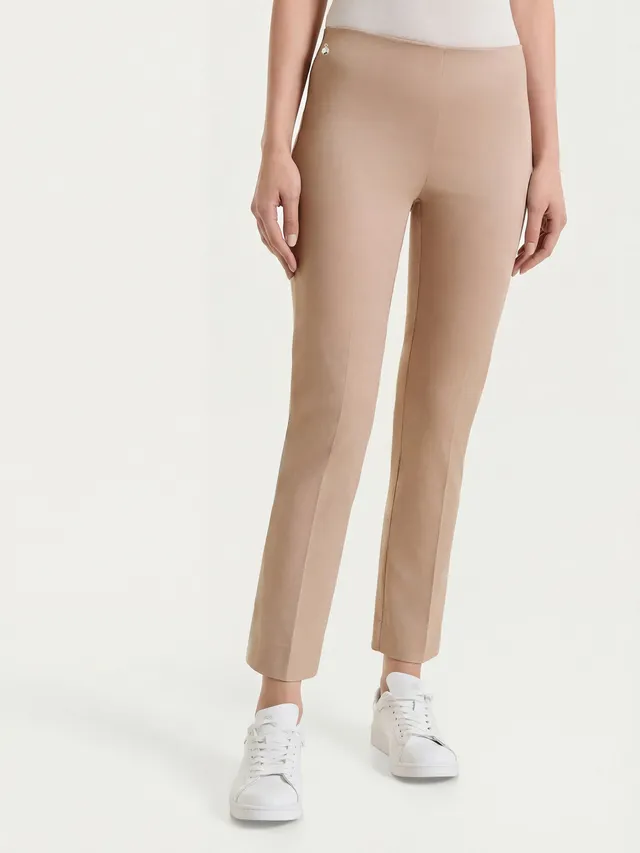 Ragno Satin Power pantalone capri dritto donna taupe