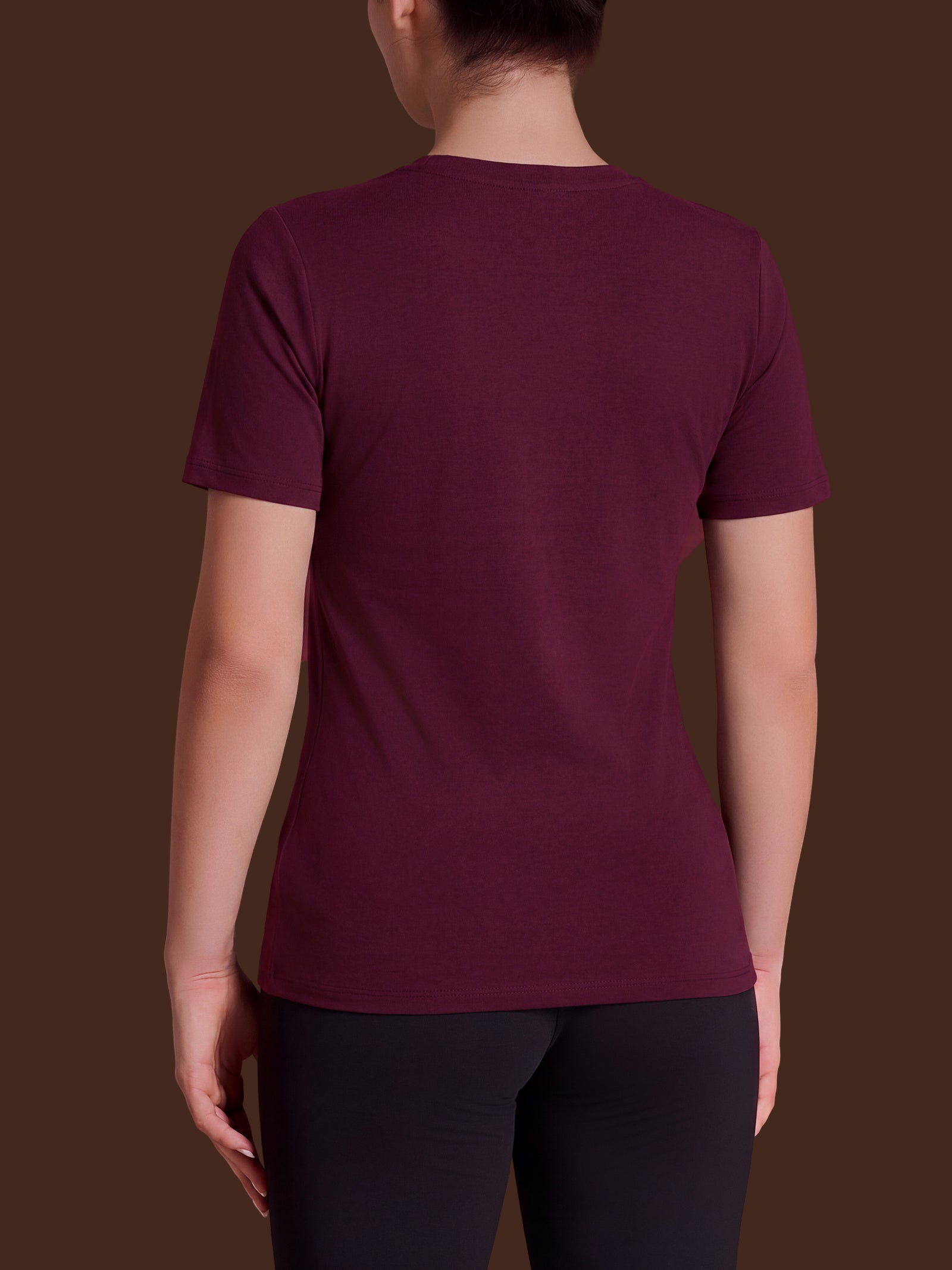 Ragno Thermo Cotton maglietta girocollo viola garzata