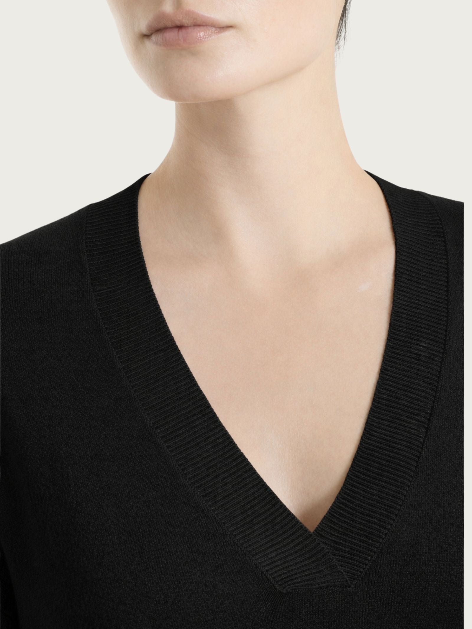 Ragno Summertime maglia scollo V nero manica 3/4