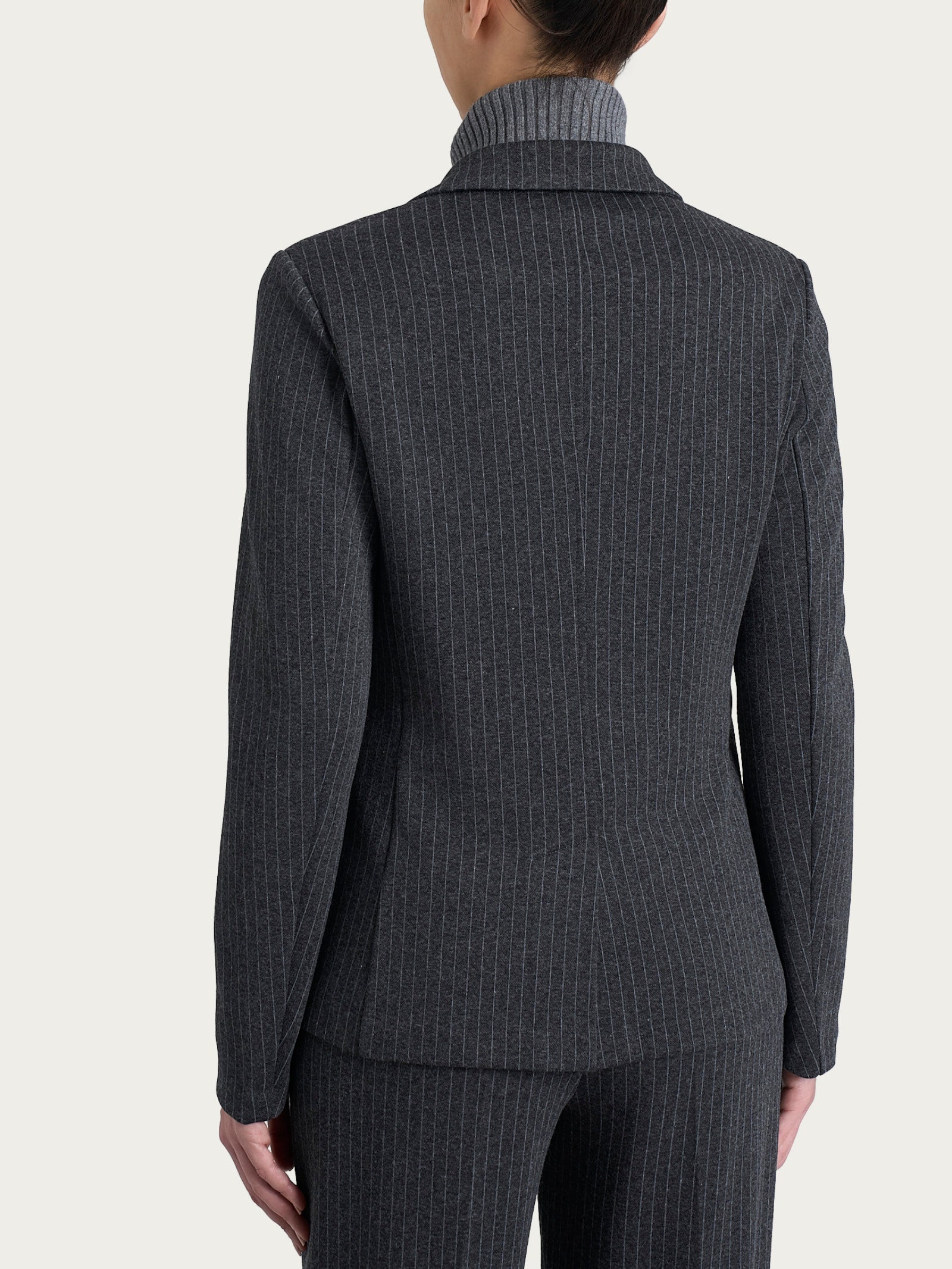 Ragno Eco Jacquard Blazer gessato fantasia scuro regular